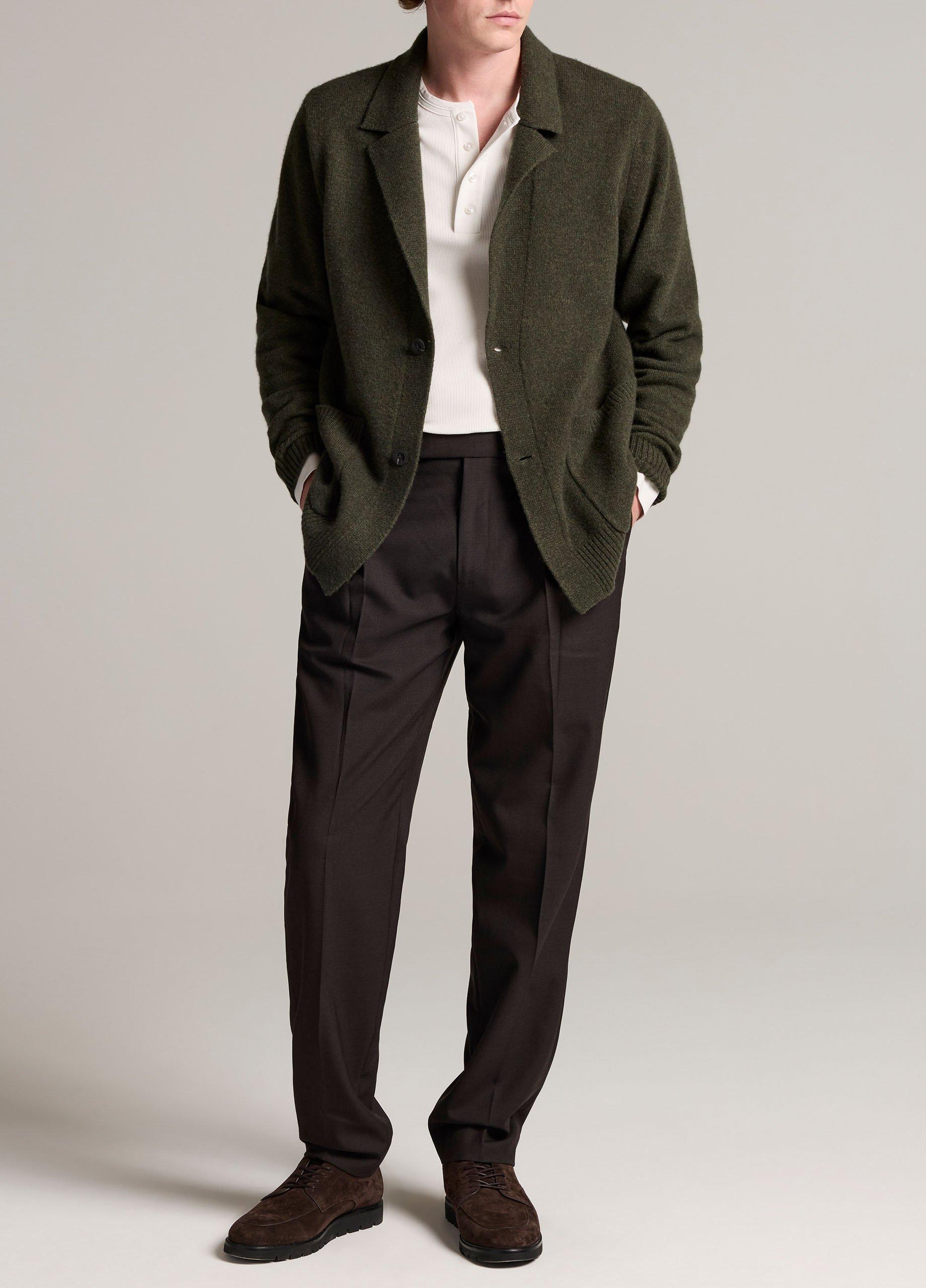 Felted Wool-Cashmere Sweater Blazer image number 3
