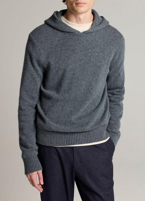 M&eacute;lange Cashmere Hoodie