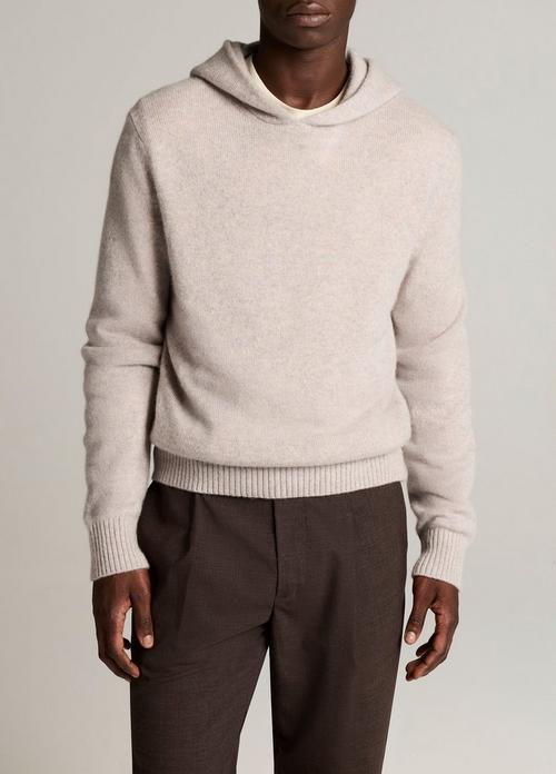 M&eacute;lange Cashmere Hoodie