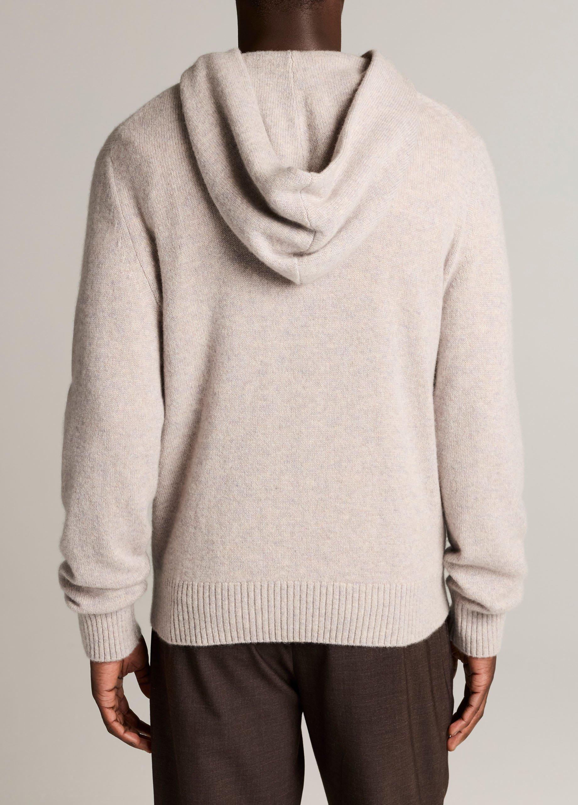 M&eacute;lange Cashmere Hoodie image number 2