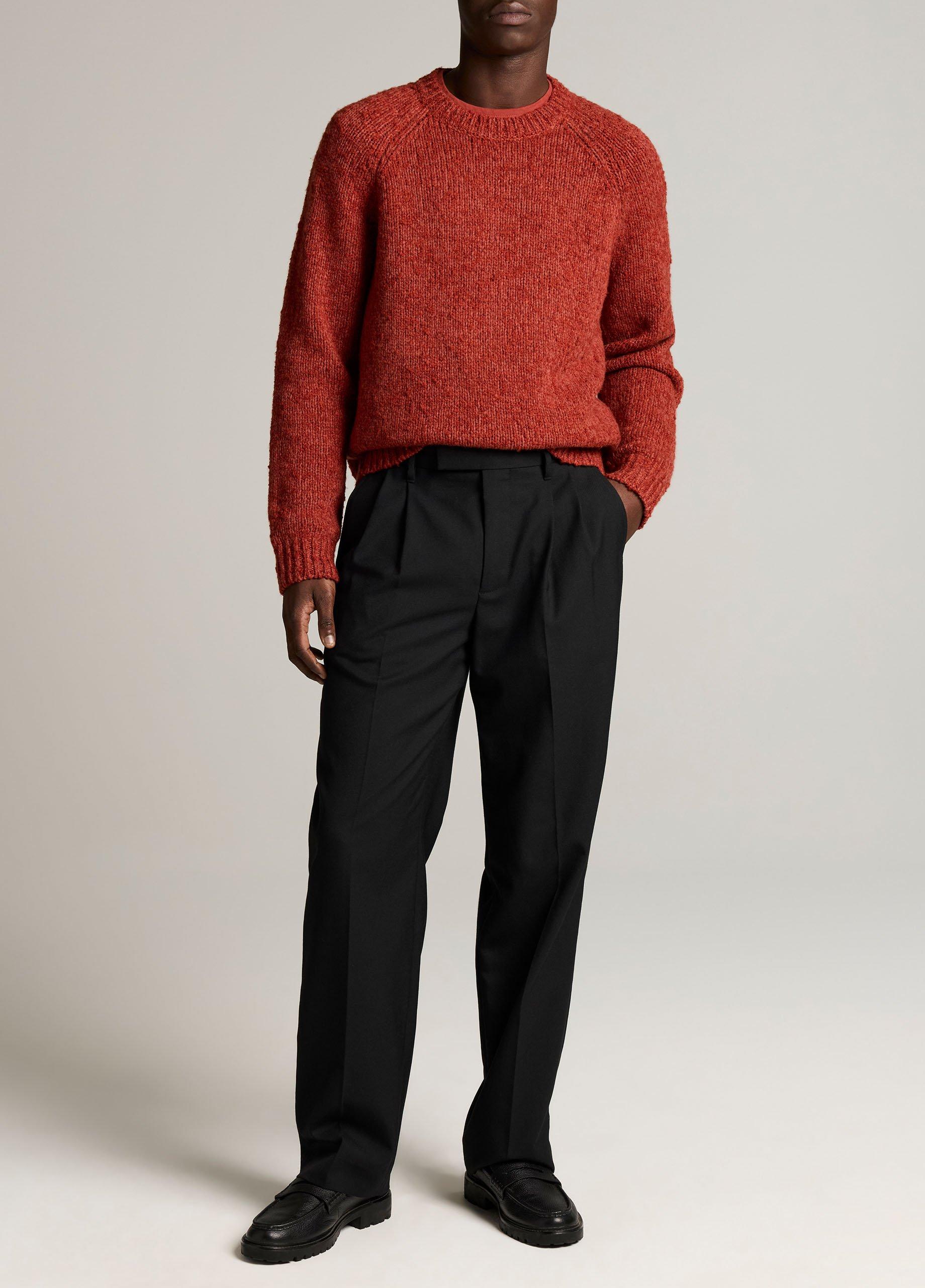 Louie Relaxed Twill Double-Pleated Trouser image number 0