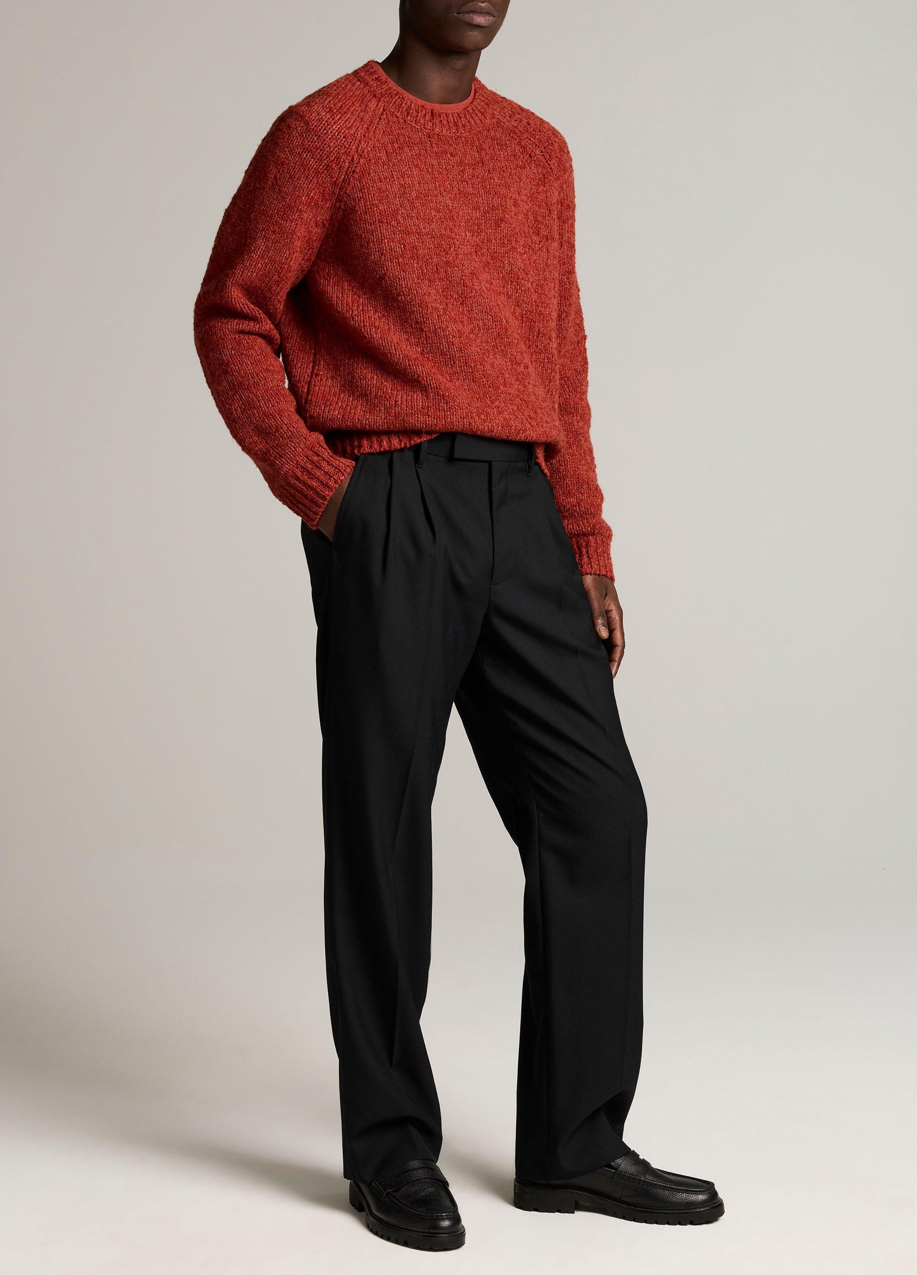 Louie Relaxed Twill Double-Pleated Trouser image number 1