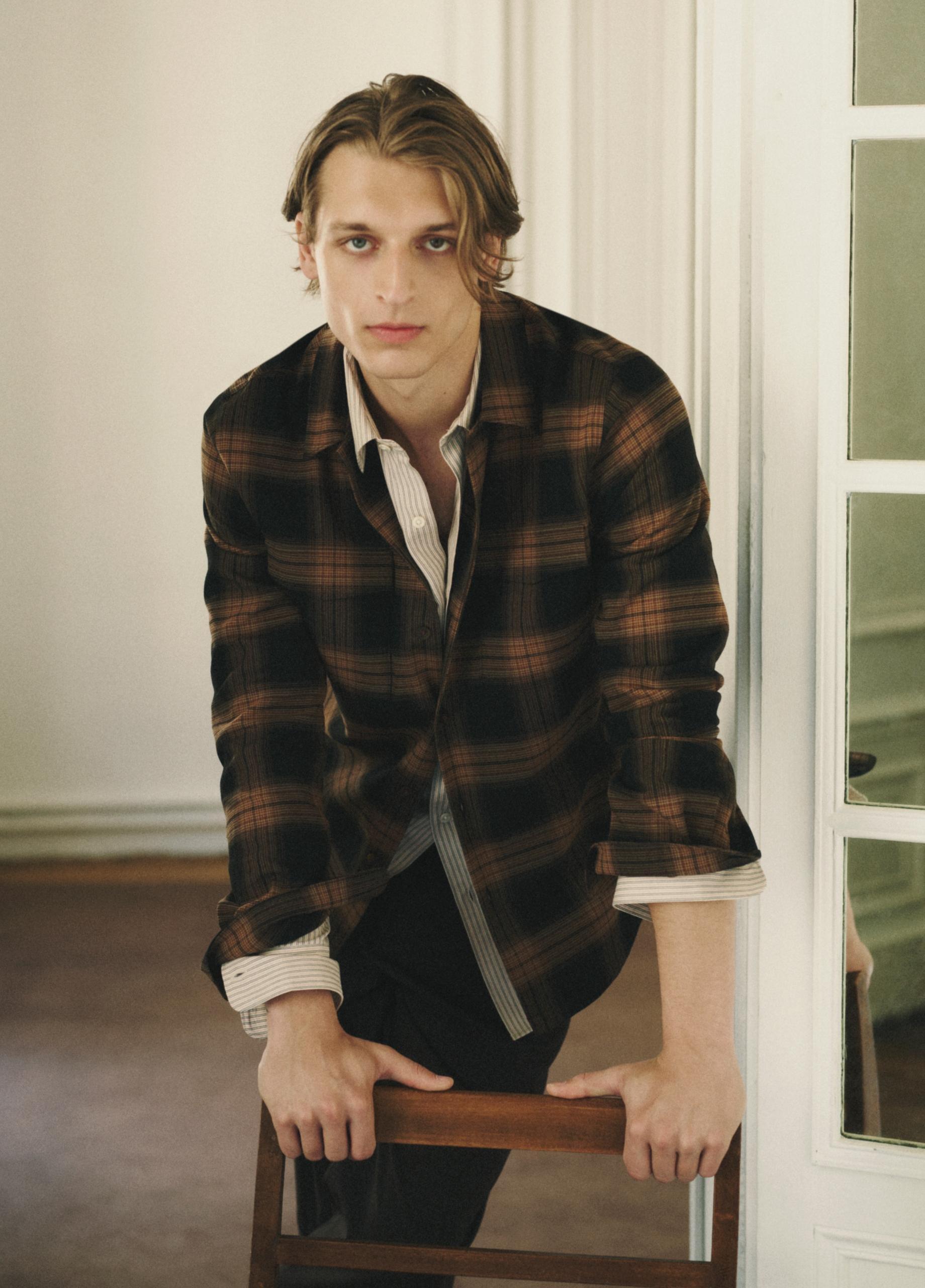 Canyon Stripe Cotton-Blend Button-Front Shirt image number 4