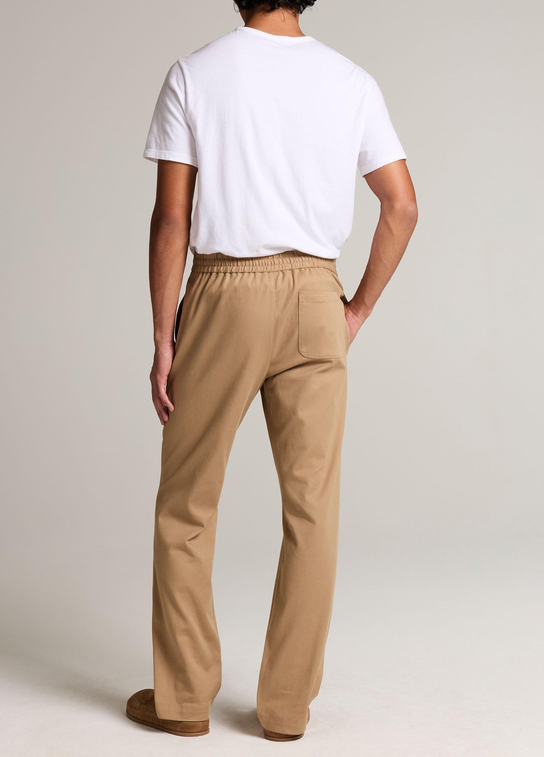 Louie Relaxed Stretch-Cotton Elastic-Waist Pant image number 2