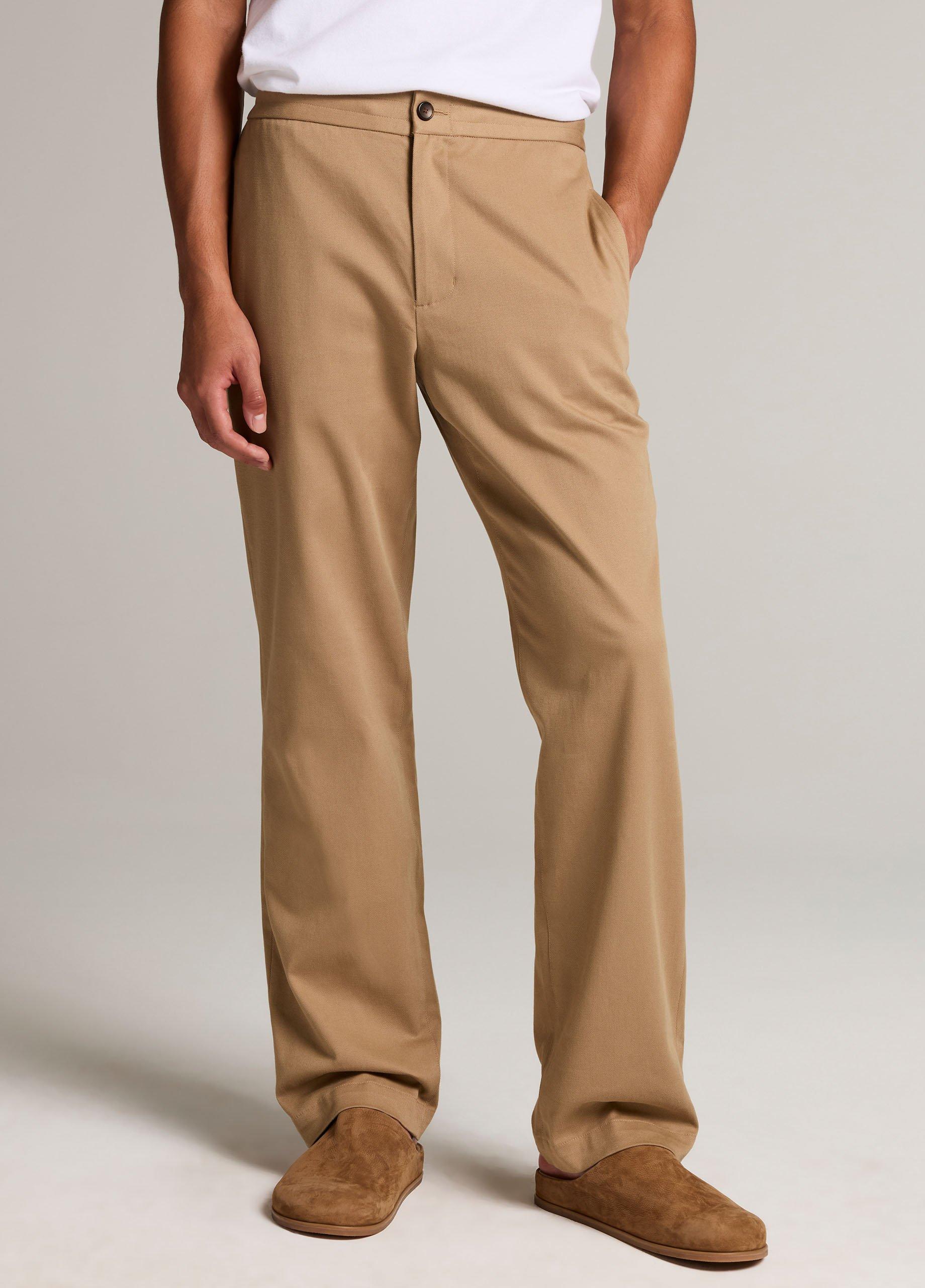 Louie Relaxed Stretch-Cotton Elastic-Waist Pant image number 3