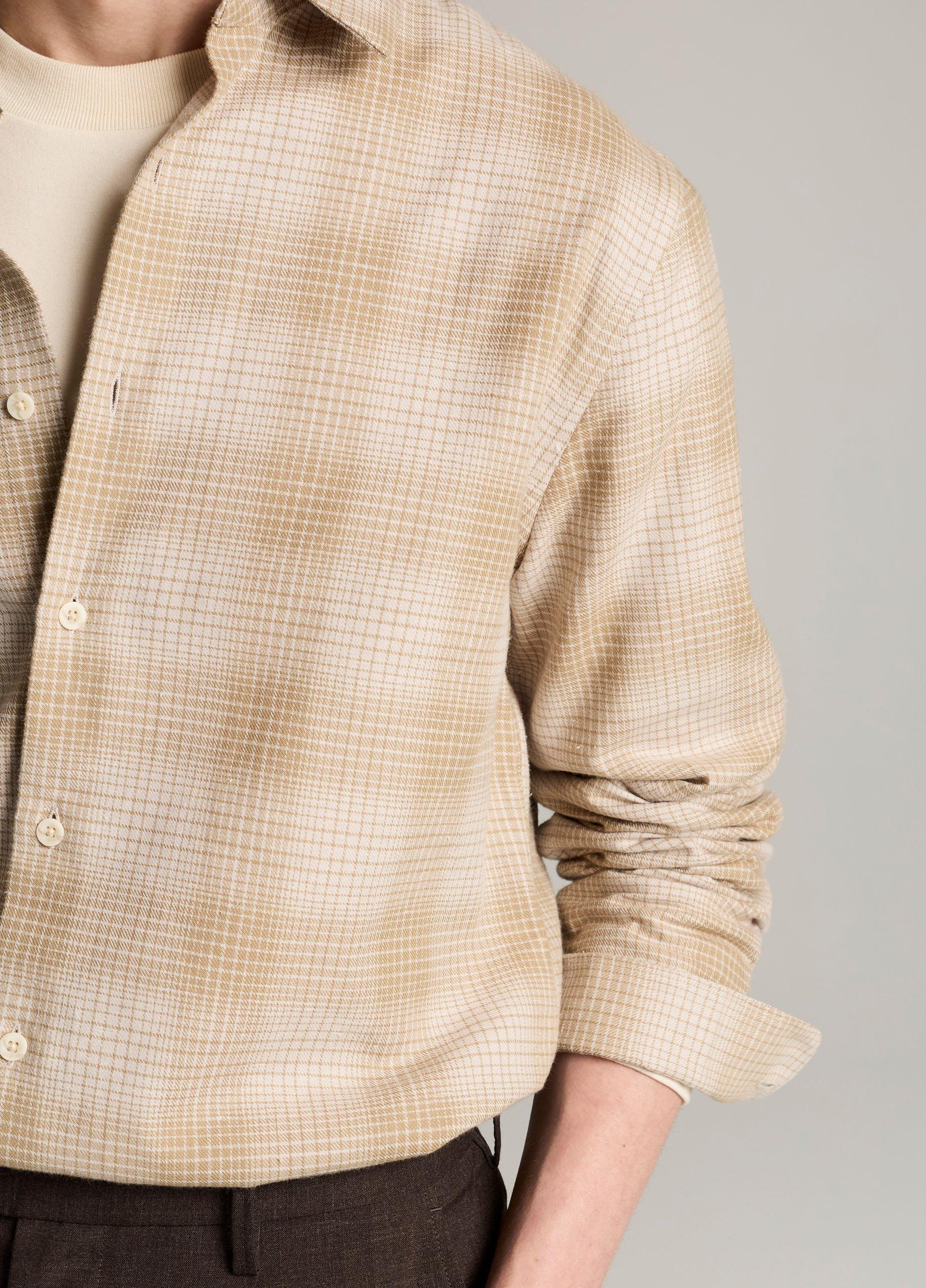 Ballow Plaid Cotton Button-Front Shirt image number 1