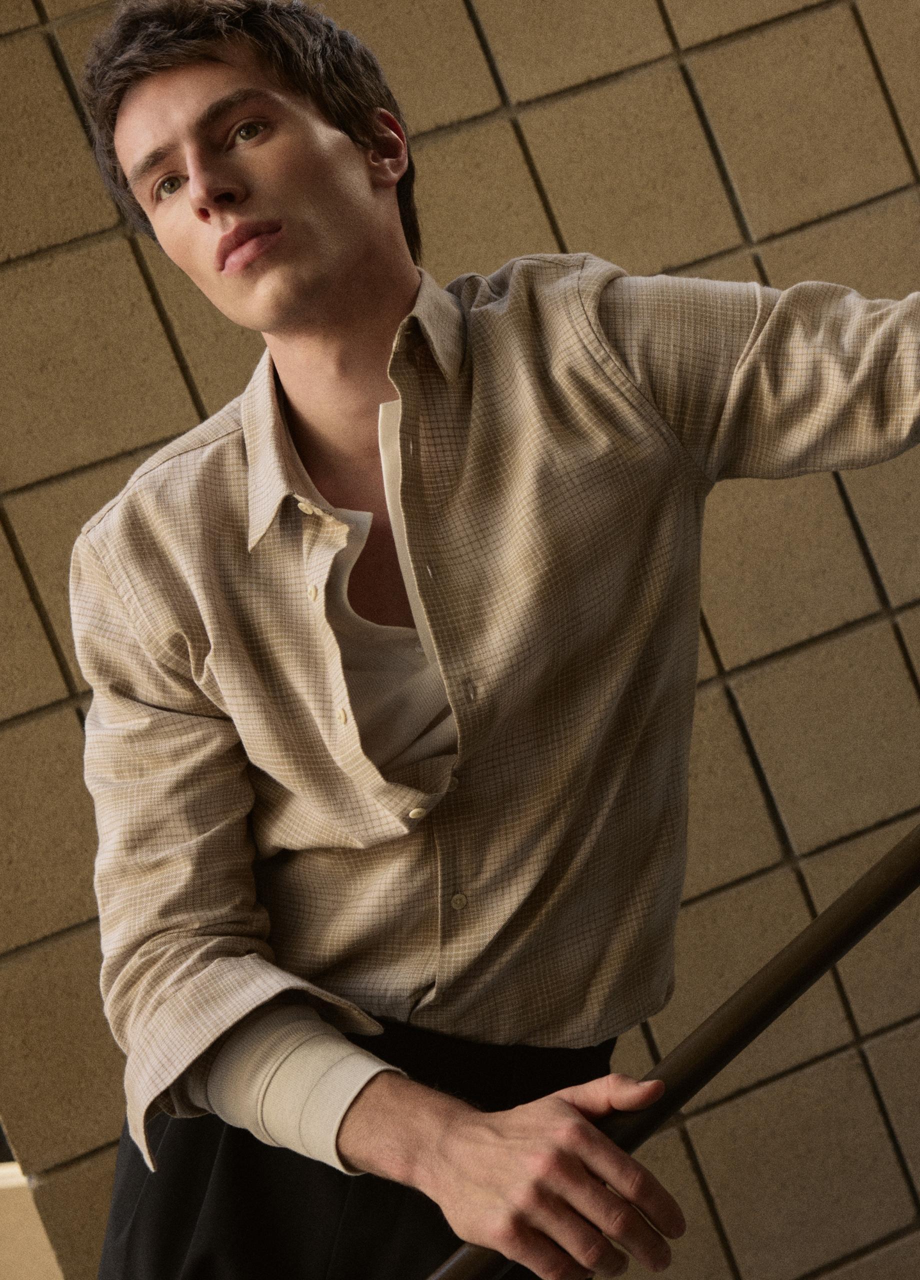 Ballow Plaid Cotton Button-Front Shirt image number 4
