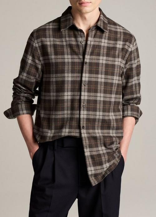 Tom Plaid Cotton Button-Front Shirt