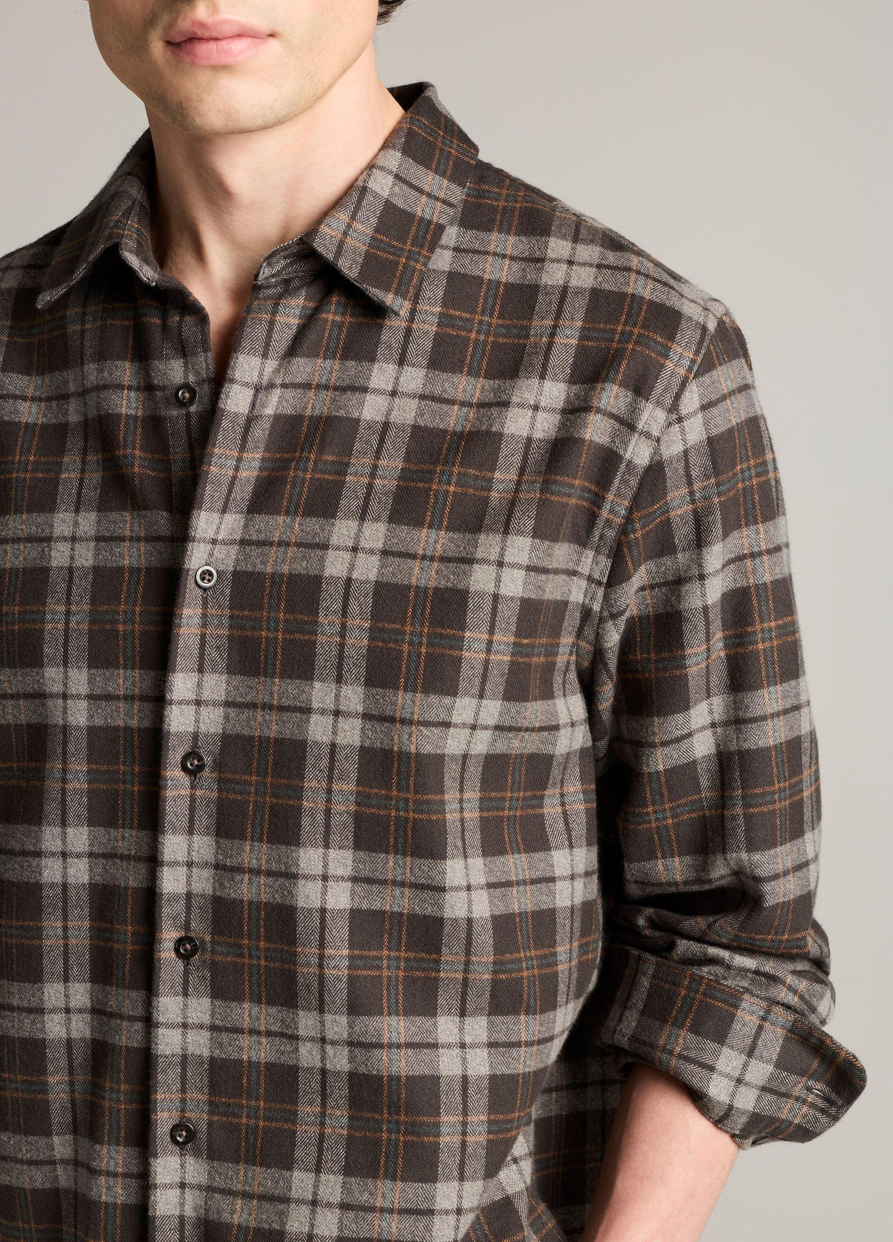Tom Plaid Cotton Button-Front Shirt image number 1