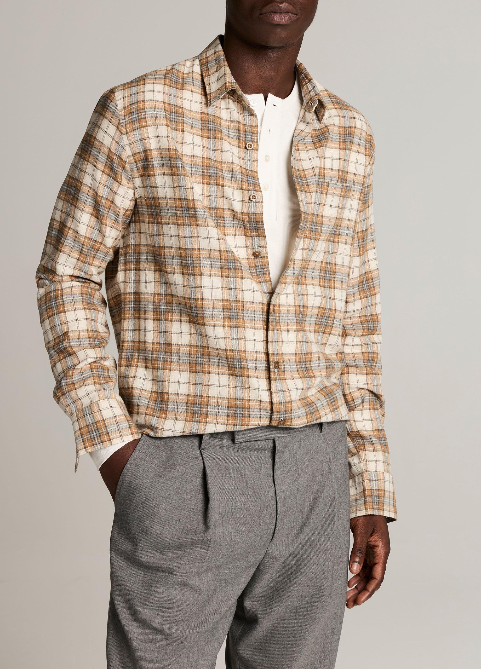 Jackson Plaid Cotton Button-Front Shirt image number 0
