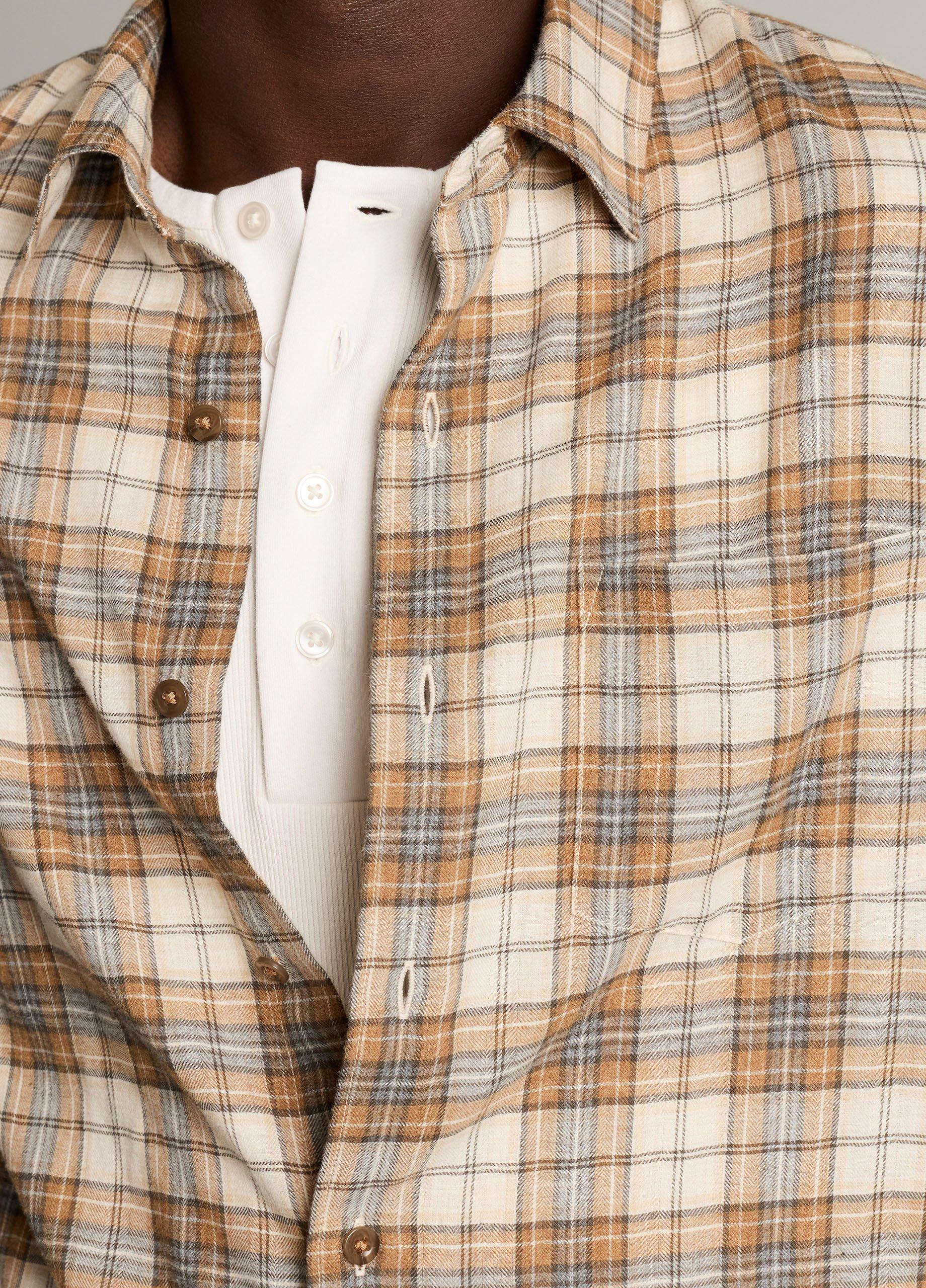 Jackson Plaid Cotton Button-Front Shirt image number 1