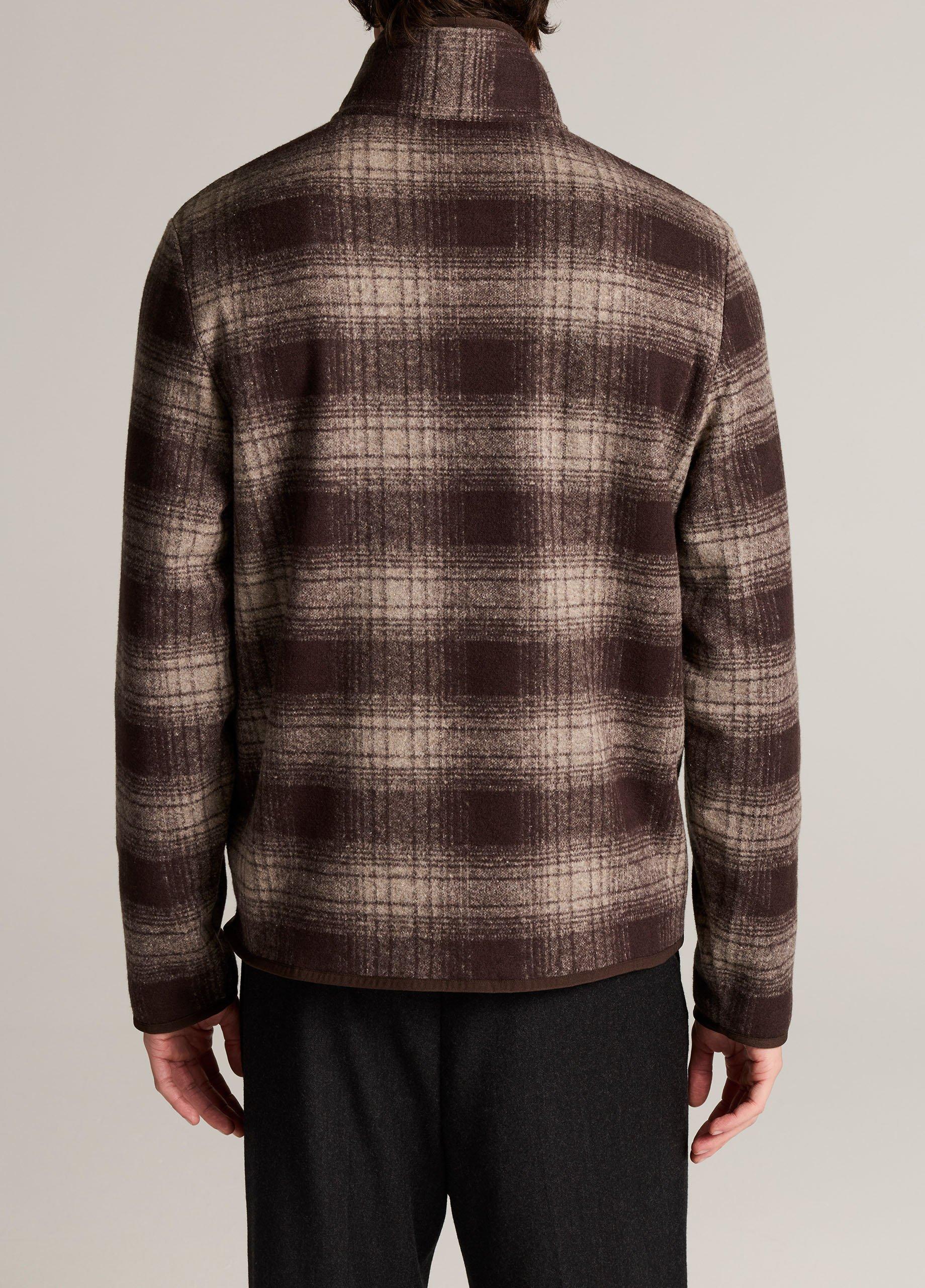 Donegal Plaid Wool & Cotton-Blend Half-Zip Pullover image number 2