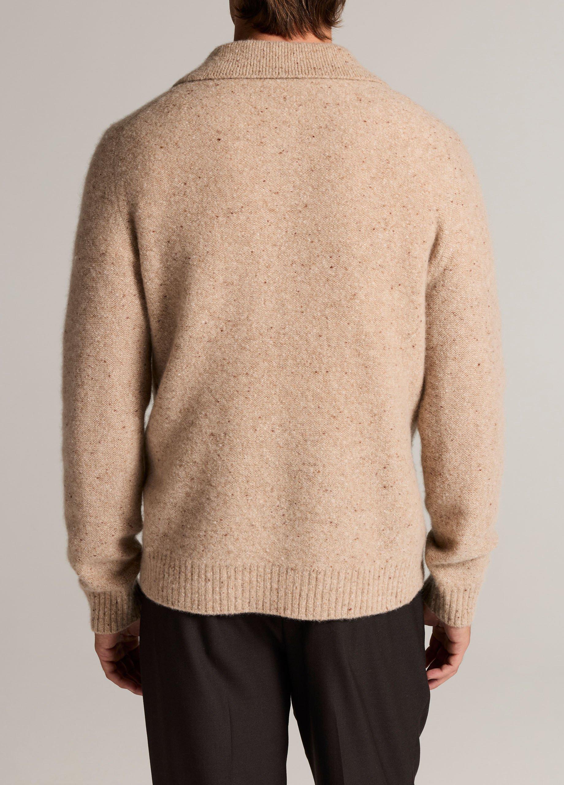 Donegal Cashmere Polo Sweater image number 2