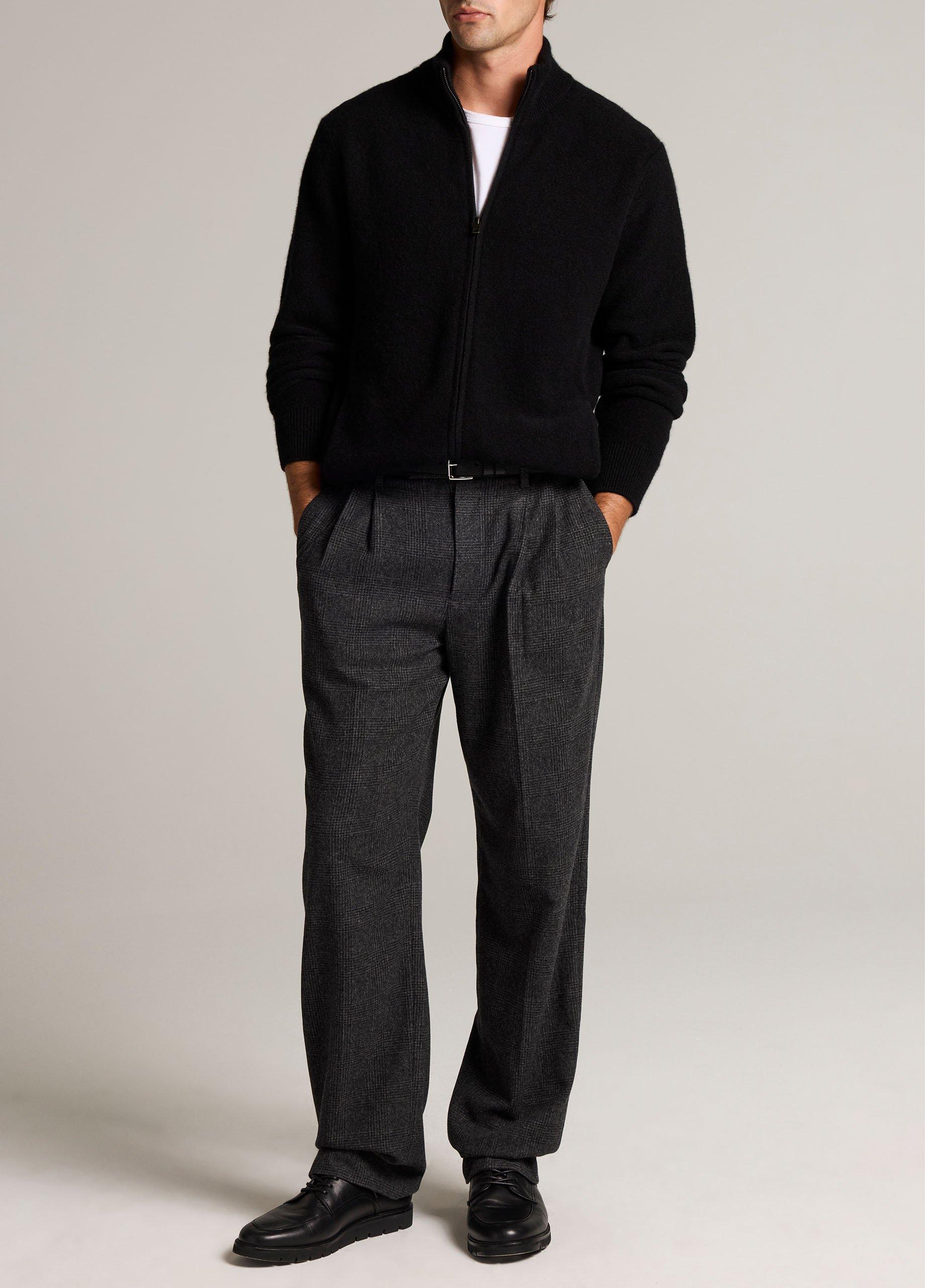 Plush Cashmere Zip Cardigan image number 3