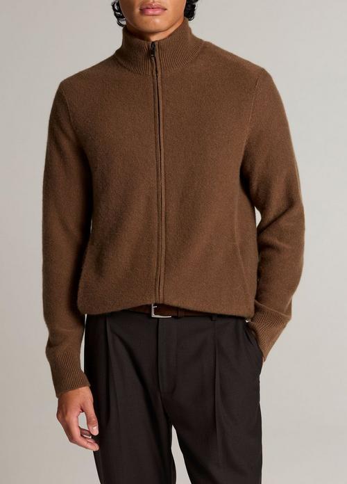 Plush Cashmere Zip Cardigan