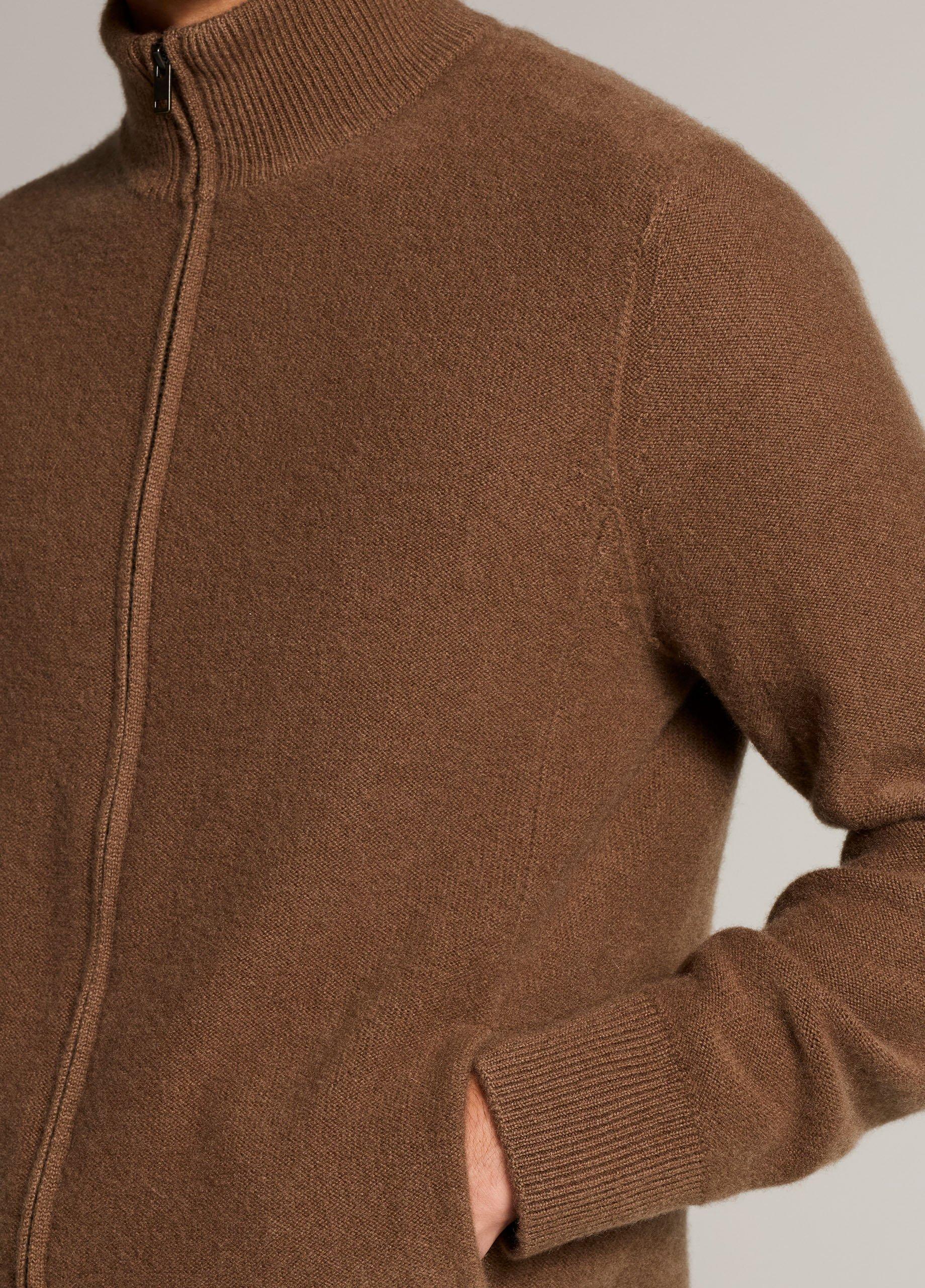Plush Cashmere Zip Cardigan image number 1
