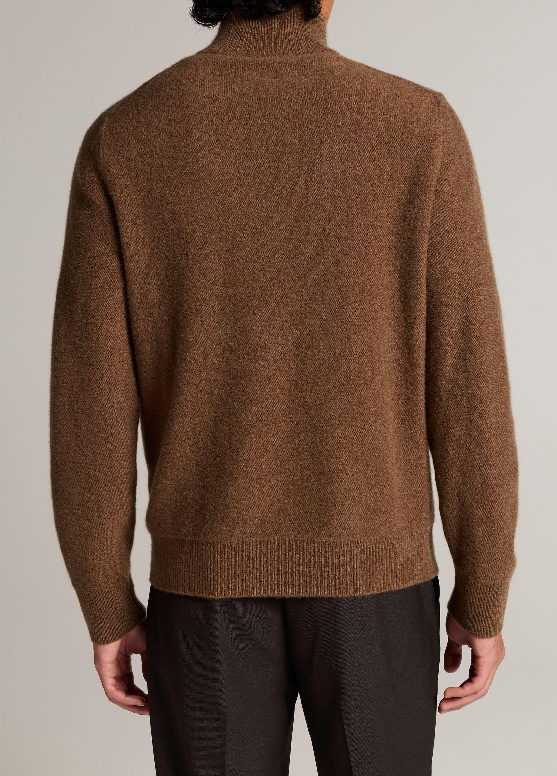 Plush Cashmere Zip Cardigan image number 2