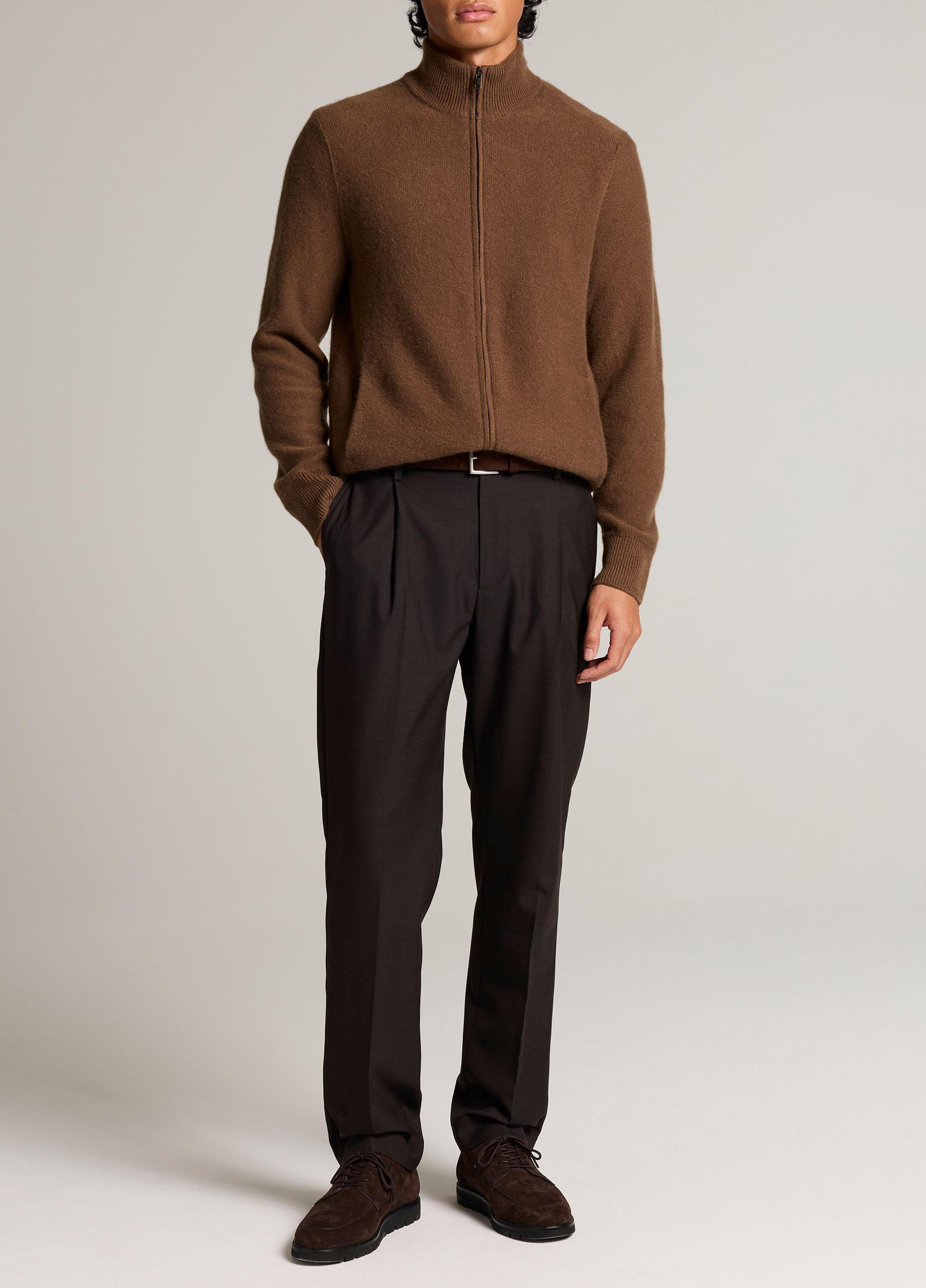 Plush Cashmere Zip Cardigan image number 3