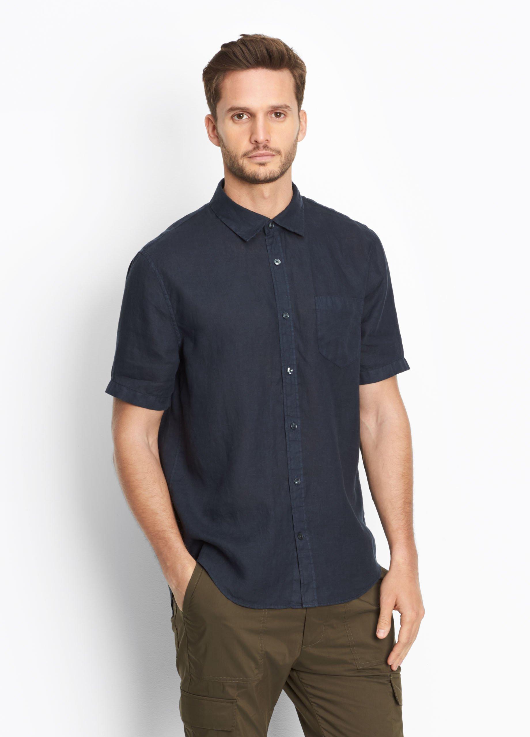 Linen Short Sleeve Button Up image number 0