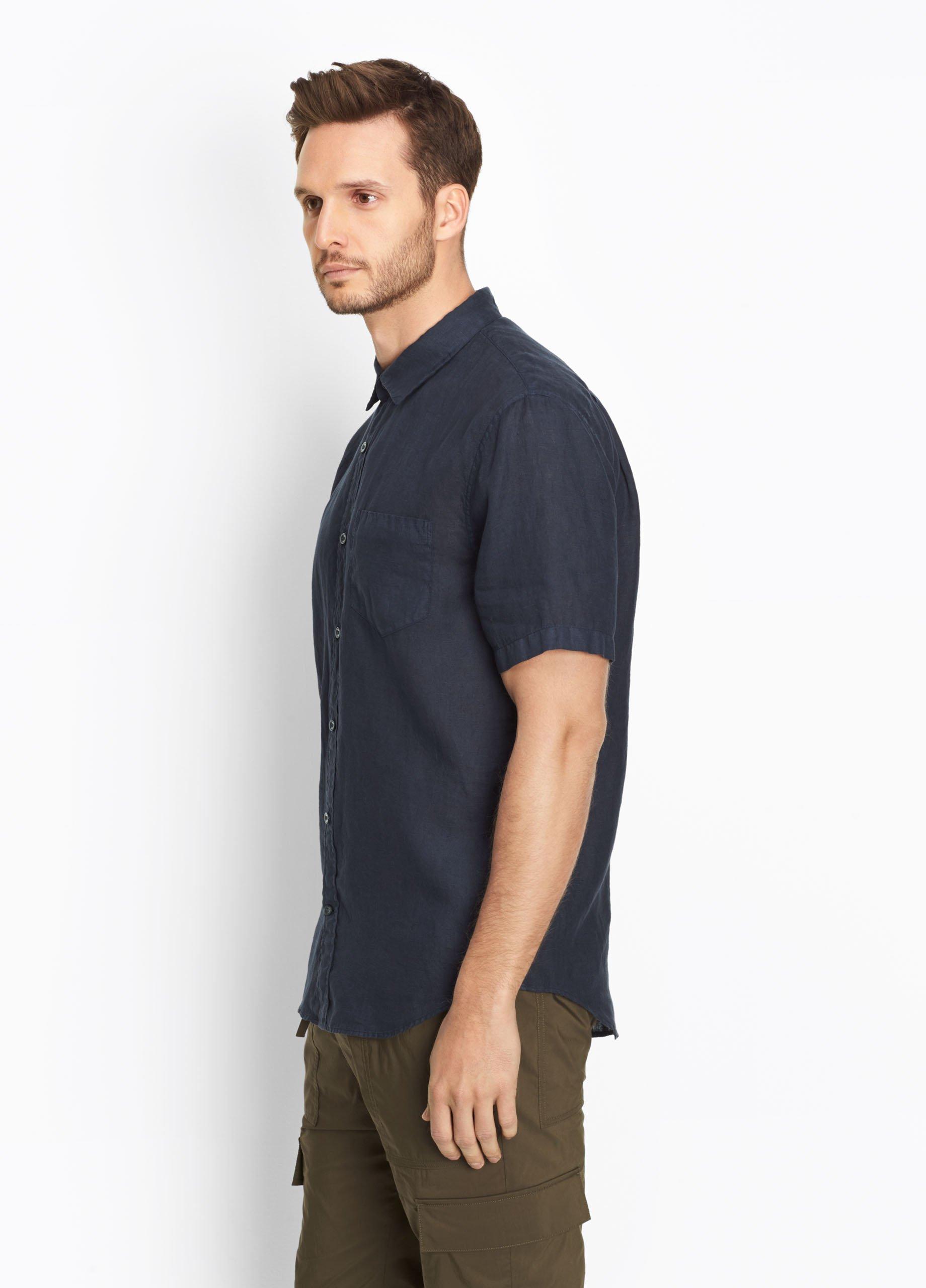 Linen Short Sleeve Button Up image number 2