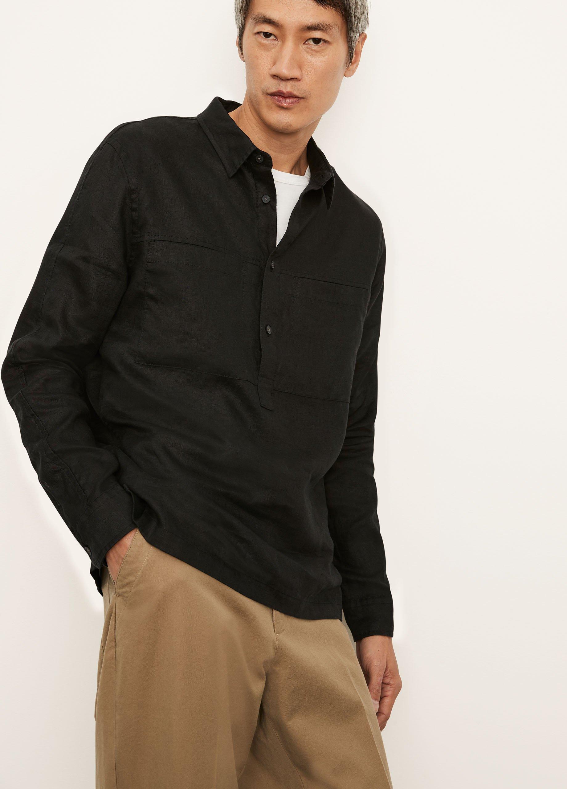 Linen Long Sleeve Popover image number 1