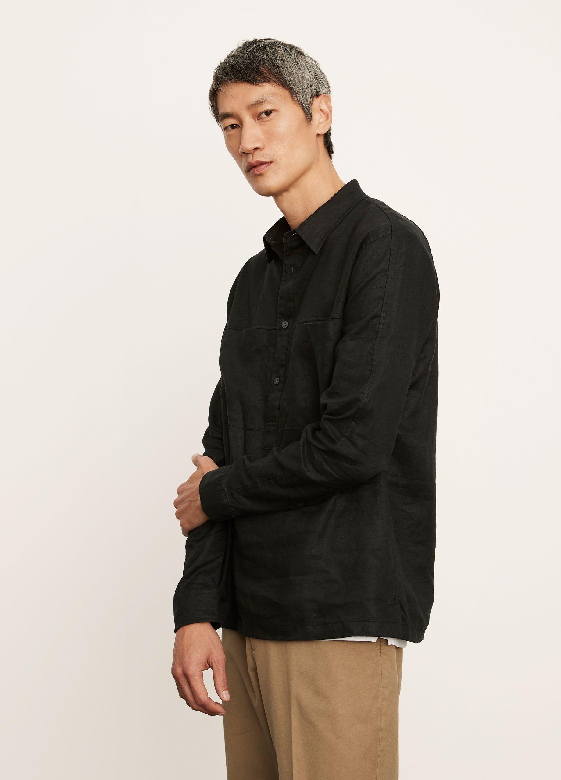 Linen Long Sleeve Popover image number 2