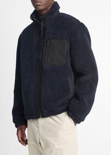 Sherpa Zip Jacket in Jackets & Outerwear | Vince Sherpa Zip Jacket in Jackets & Outerwear | Vince