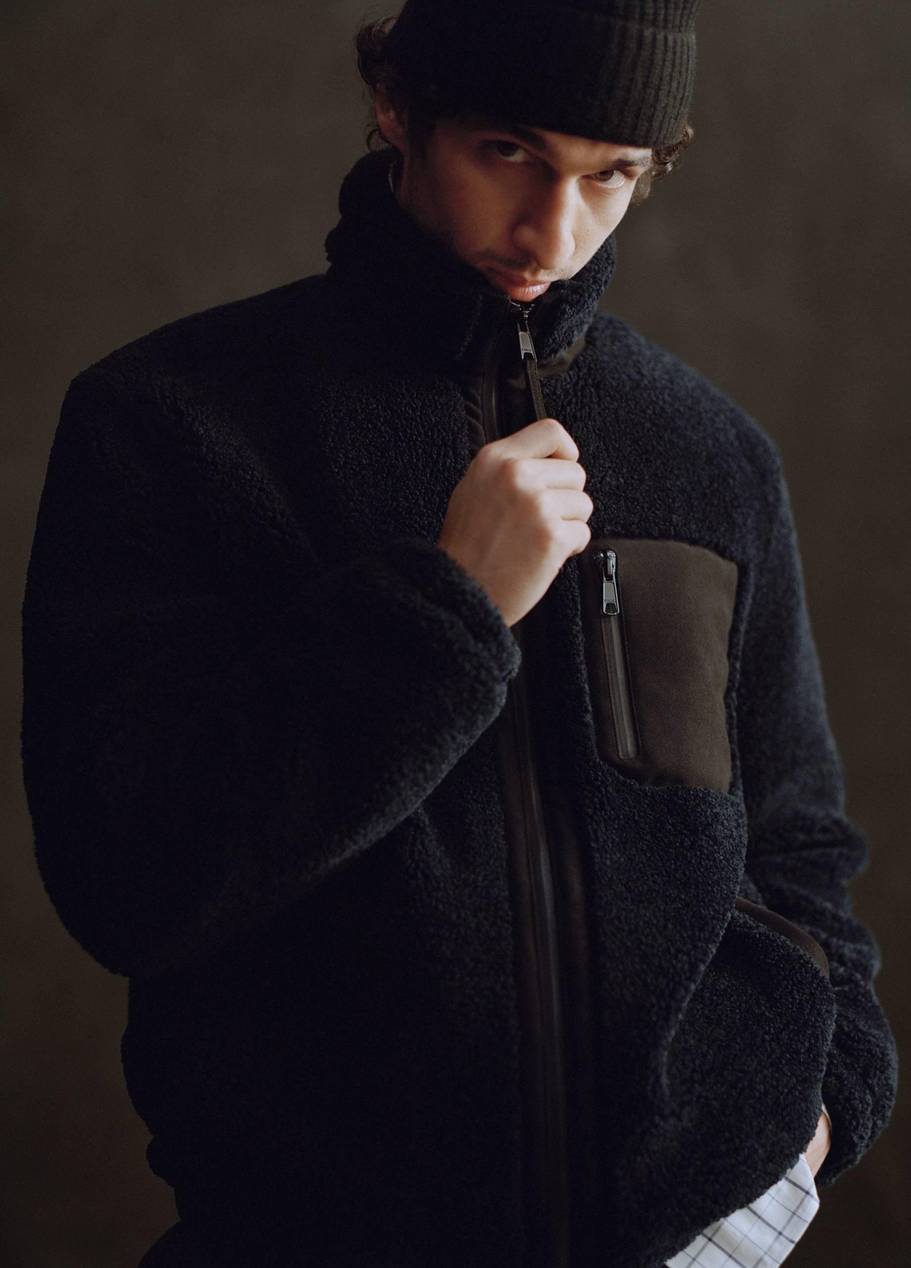 Sherpa Zip Jacket in Jackets & Outerwear | Vince