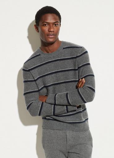 Boiled Cashmere Striped Crew image number 0