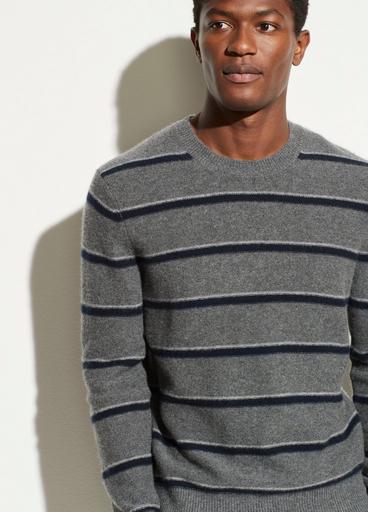 Boiled Cashmere Striped Crew image number 1