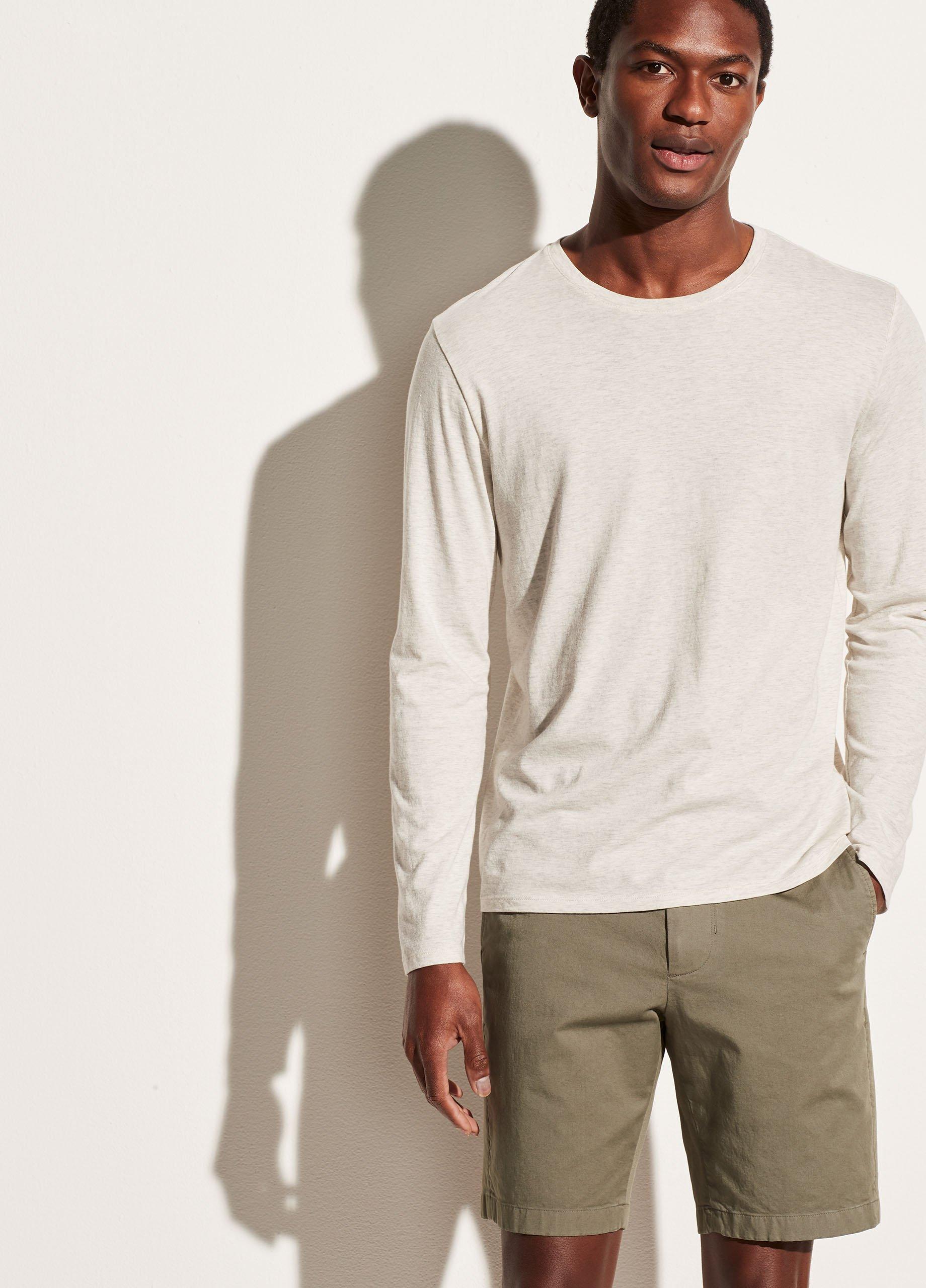 Pima Cotton Long Sleeve Crew in Vince Products Men | Vince