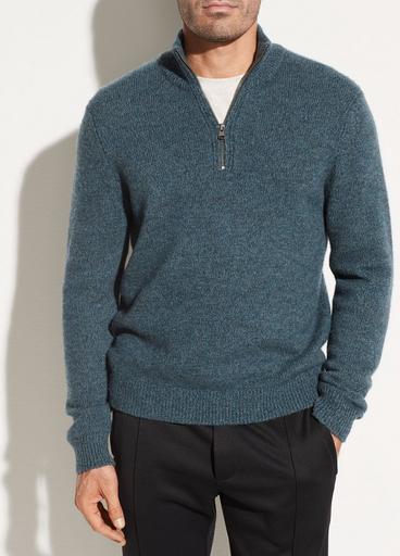 Quarter Zip Long Sleeve Sweater image number 0