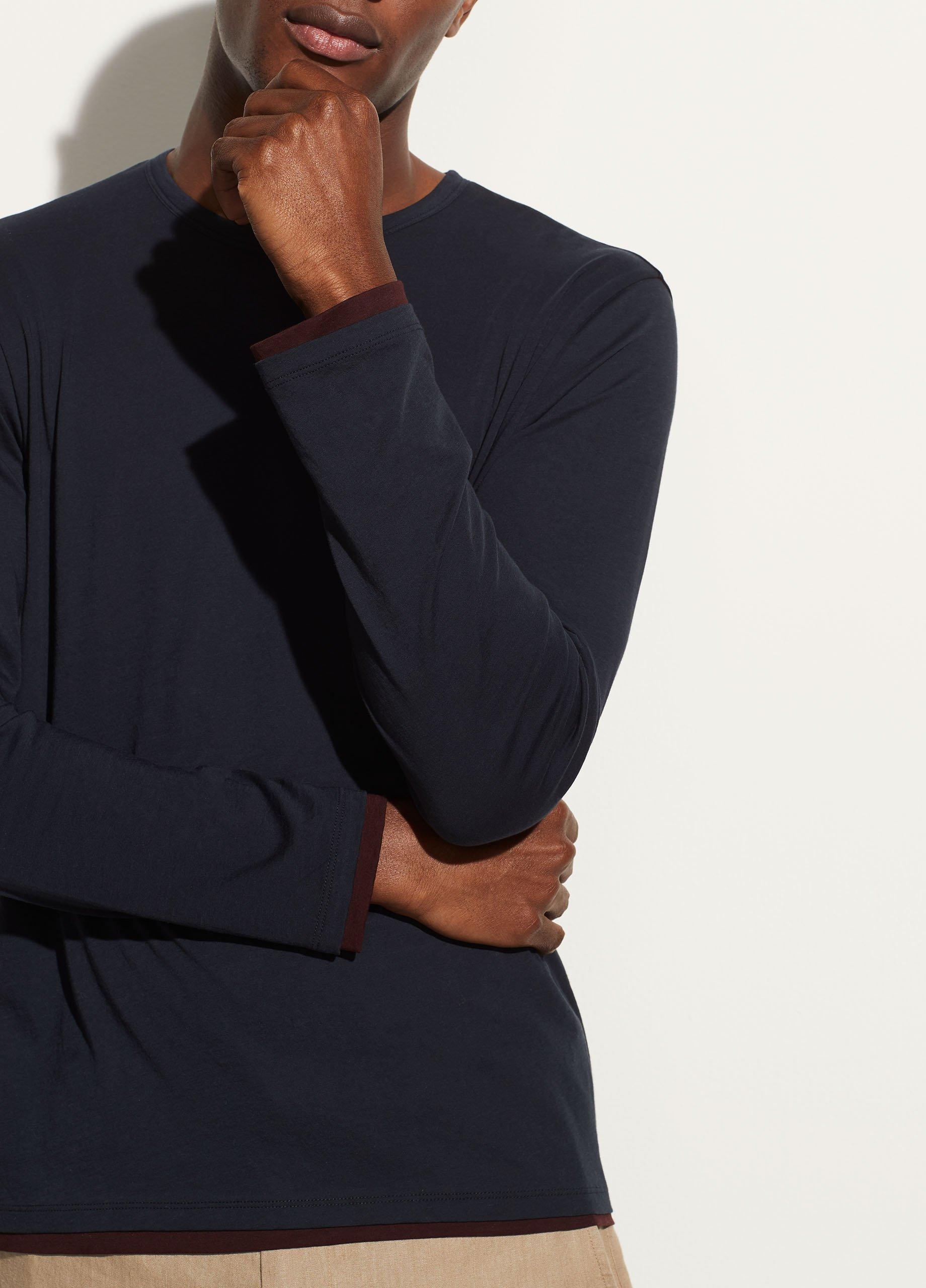 Double Layer Long Sleeve Crew image number 1