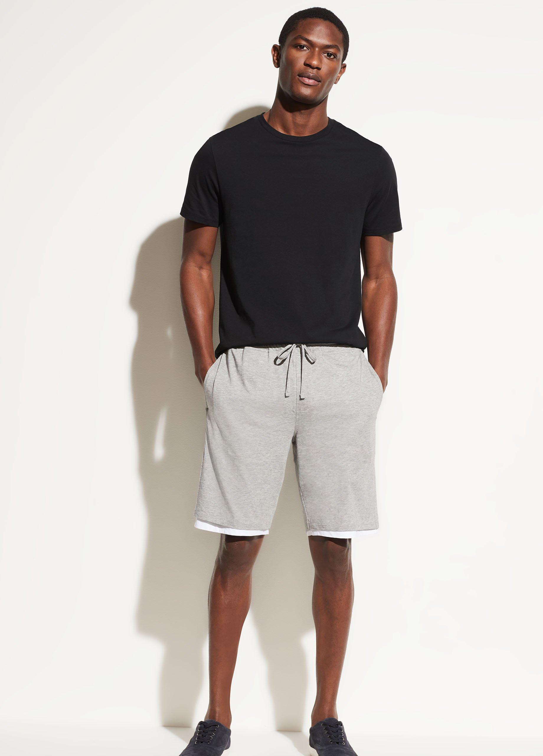 Double Layer Pima Cotton Short in Vince Products Men | Vince