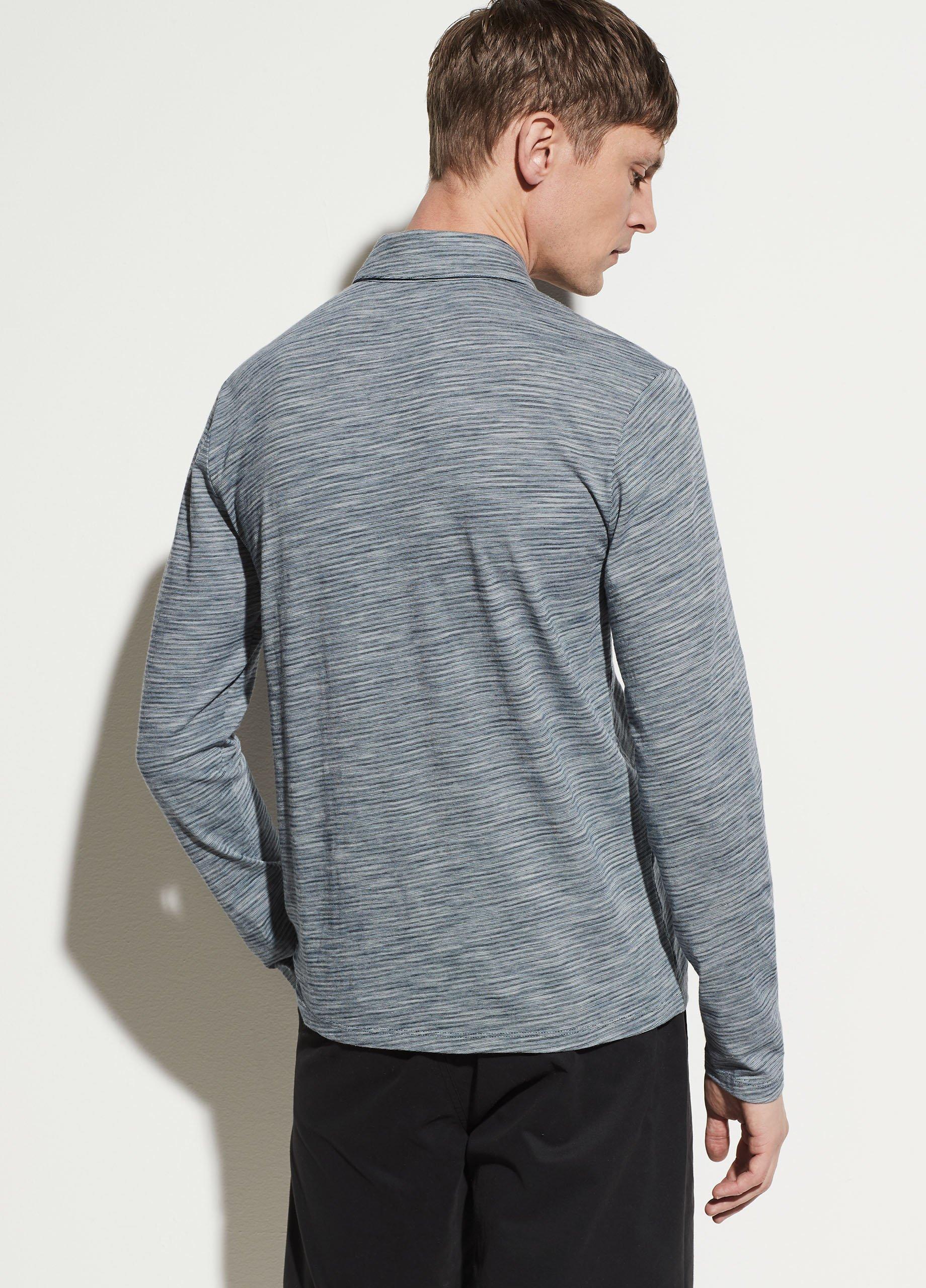 Long Sleeve Stripe Polo image number 3