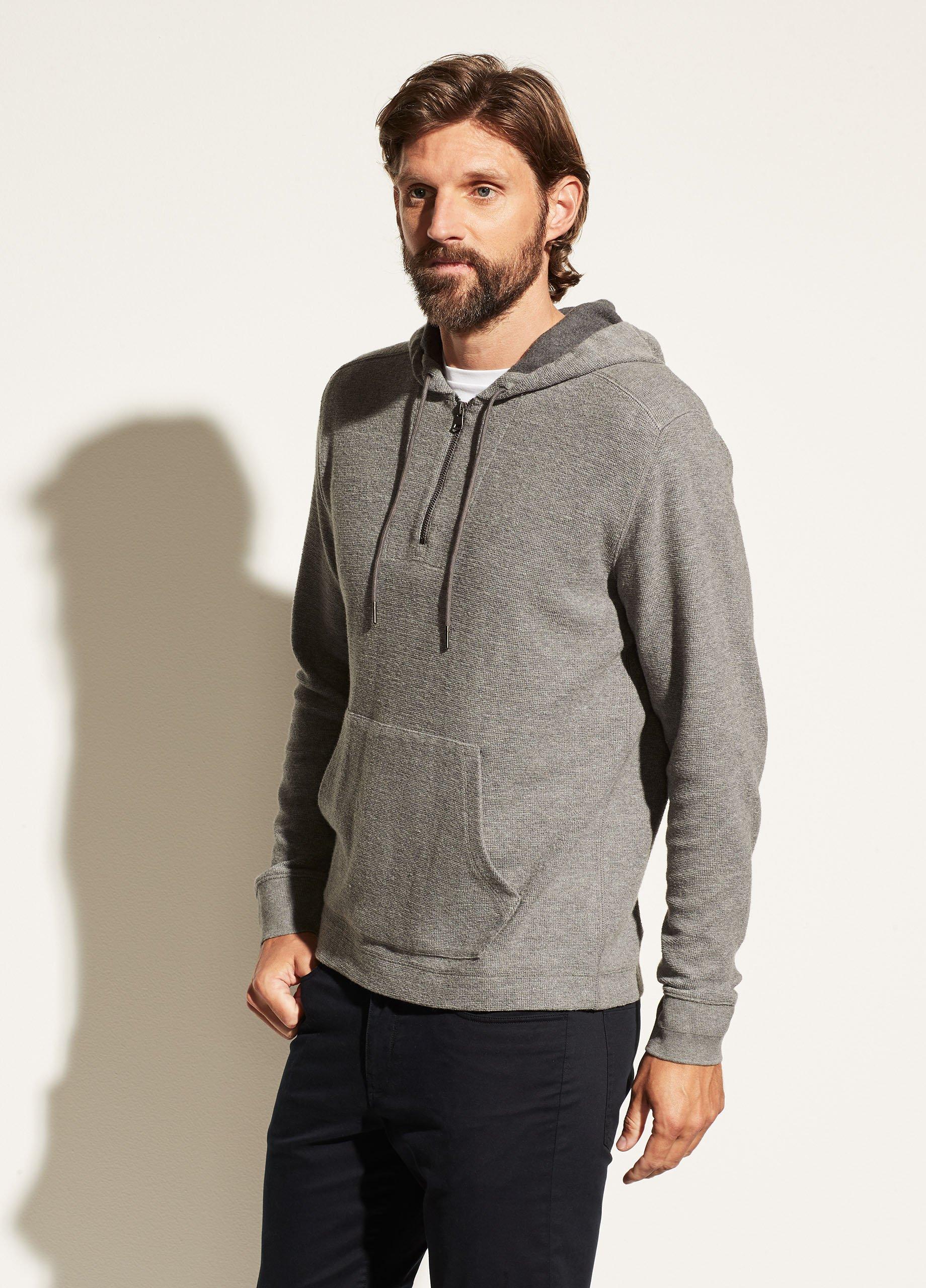 Textured Quarter Zip Hoodie image number 1
