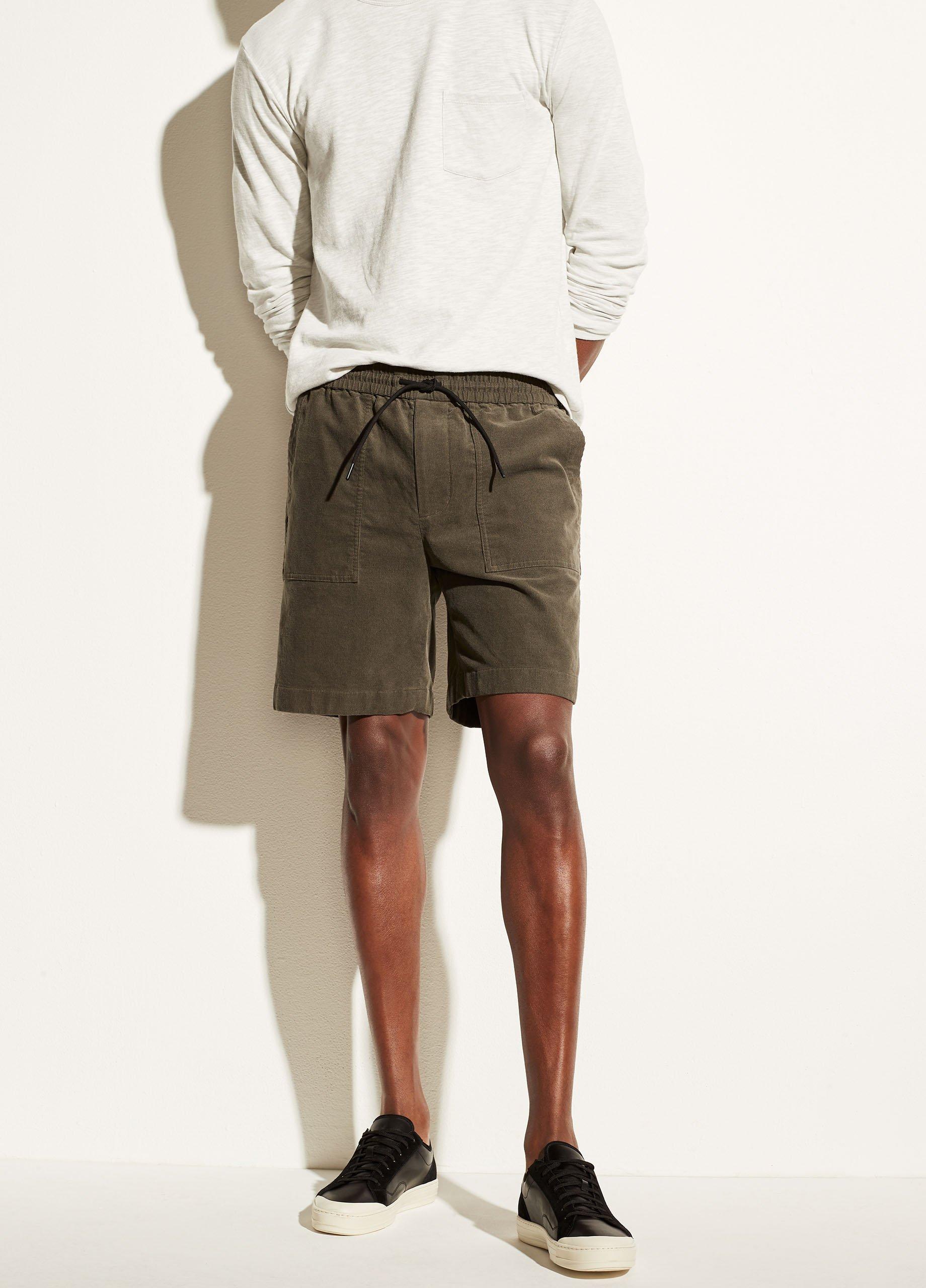 Micro-Cord Shorts Taupe