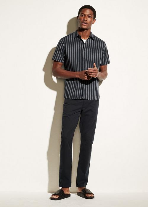 Variegated Bar Stripe Short Sleeve for Men | Vince