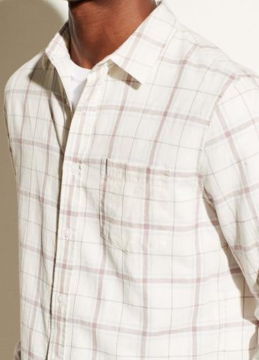 Linen Plaid Long Sleeve Shirt image number 0