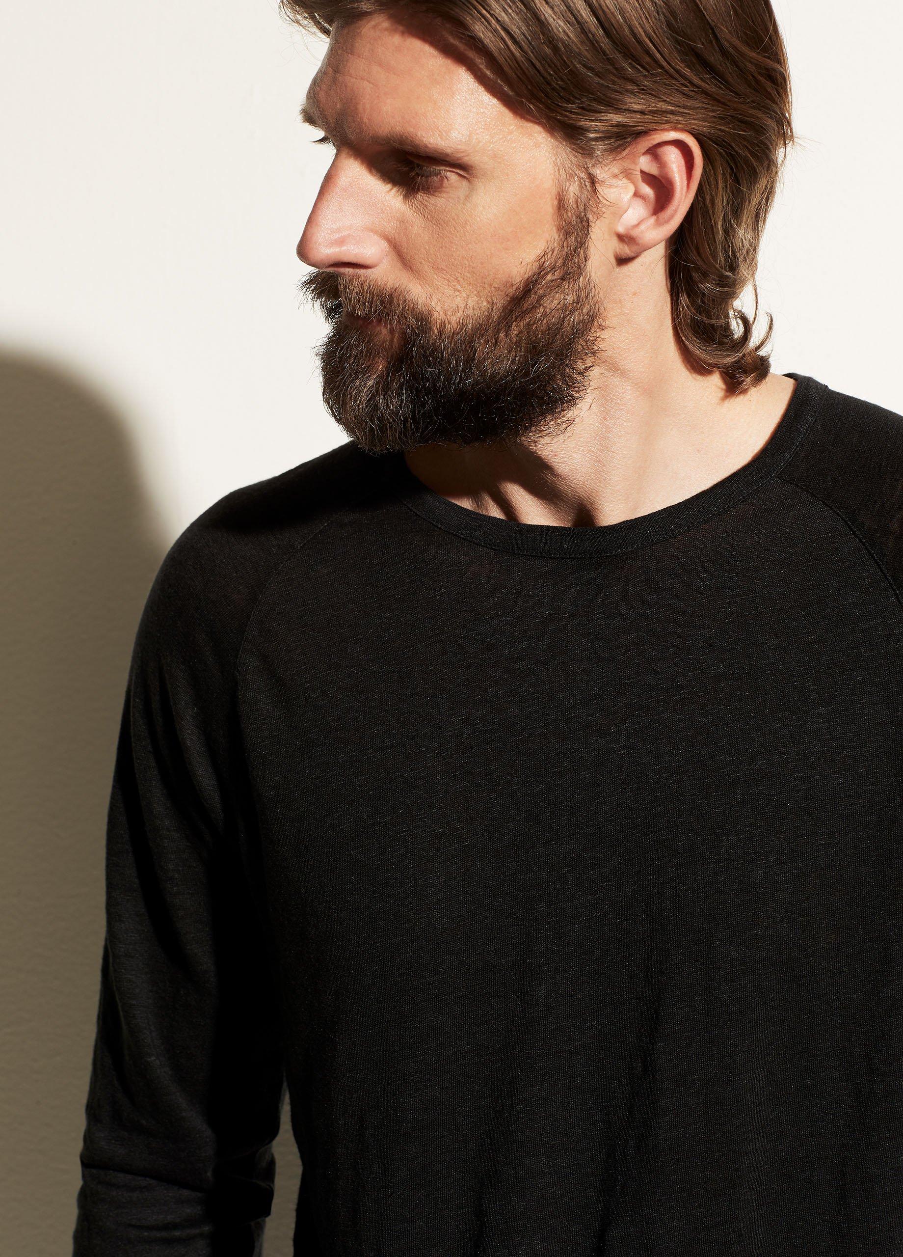 Linen Long Sleeve Crew image number 0