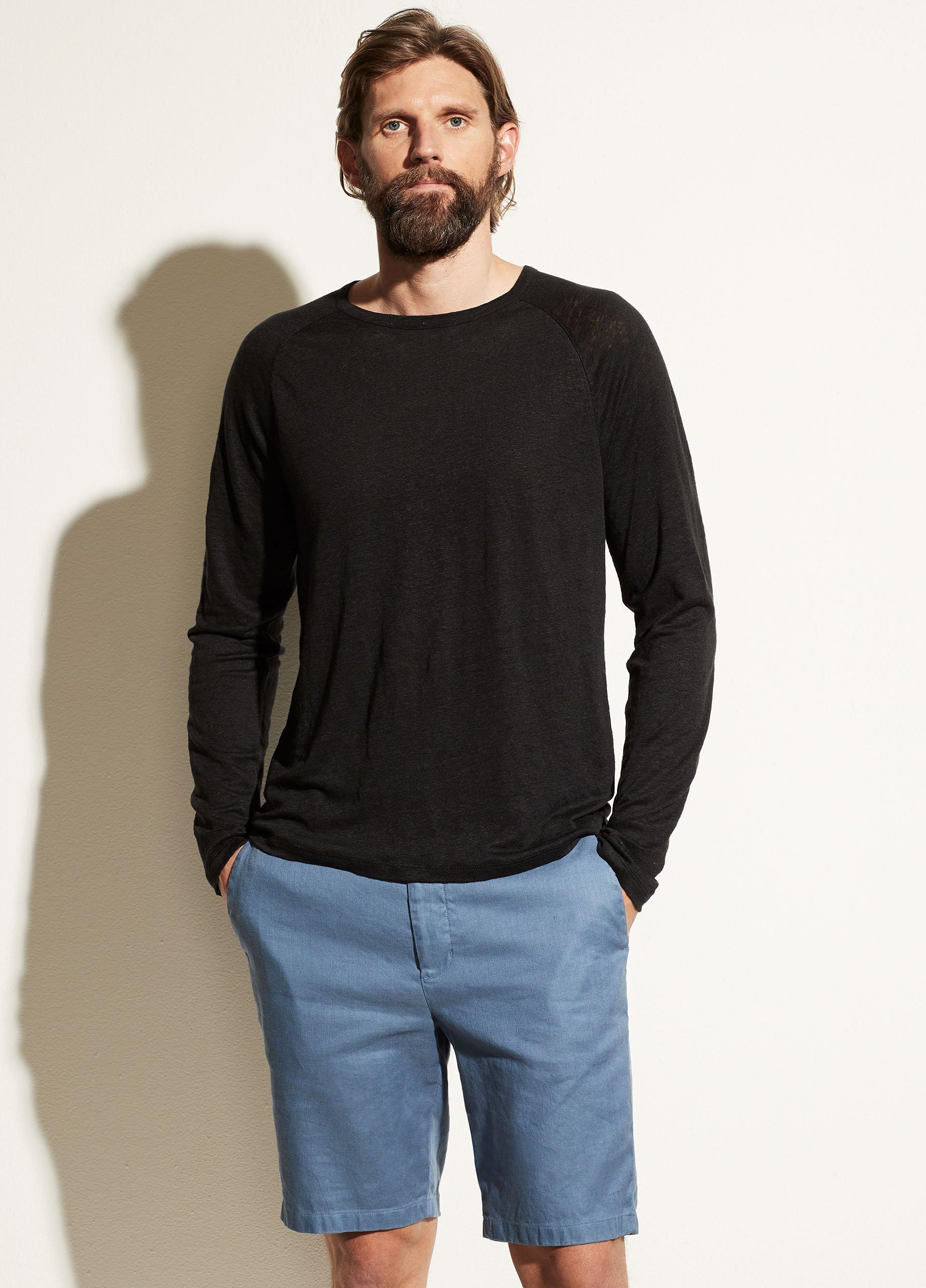 Linen Long Sleeve Crew image number 3