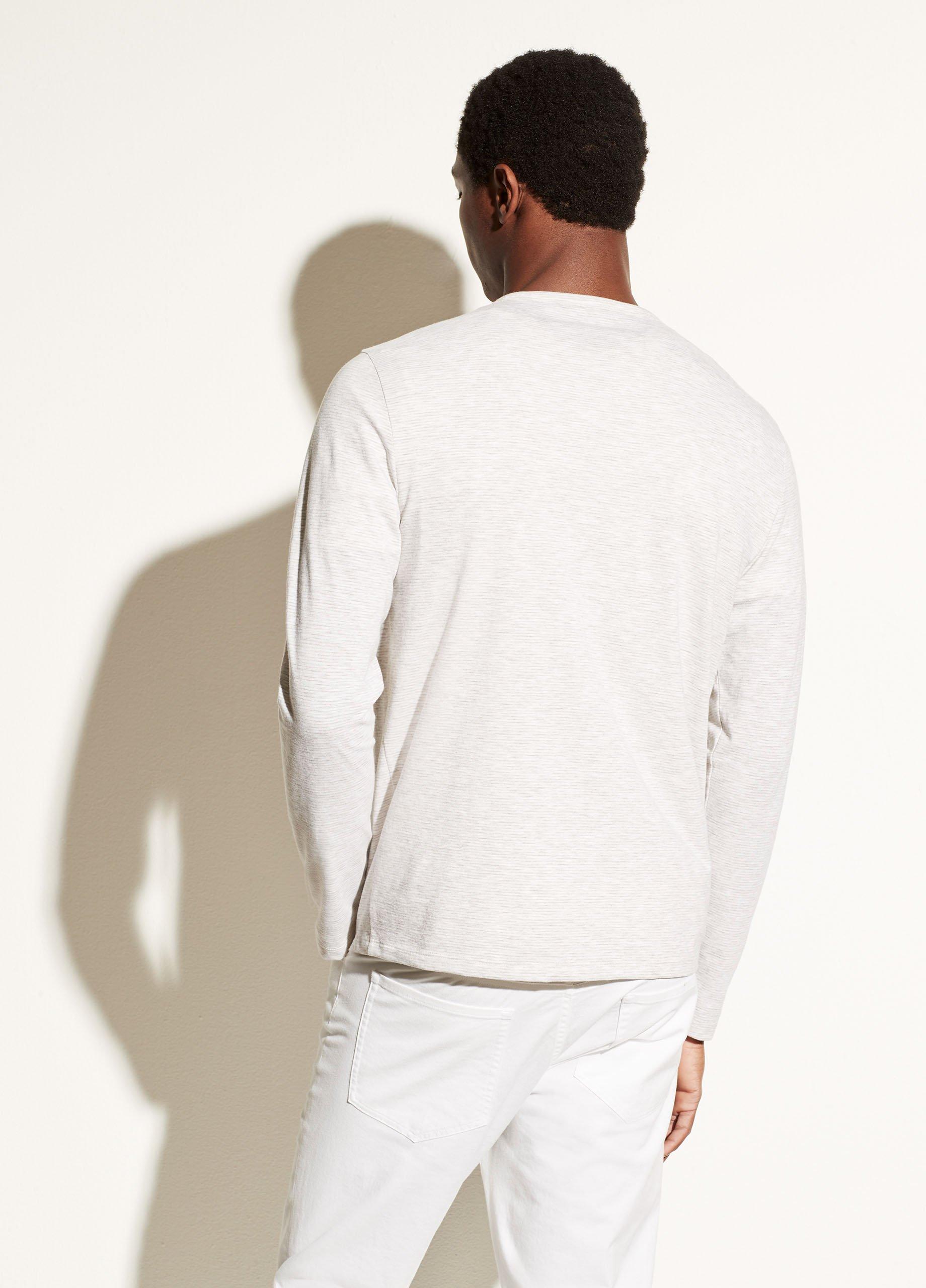 Slub Feeder Stripe Long Sleeve Crew image number 3