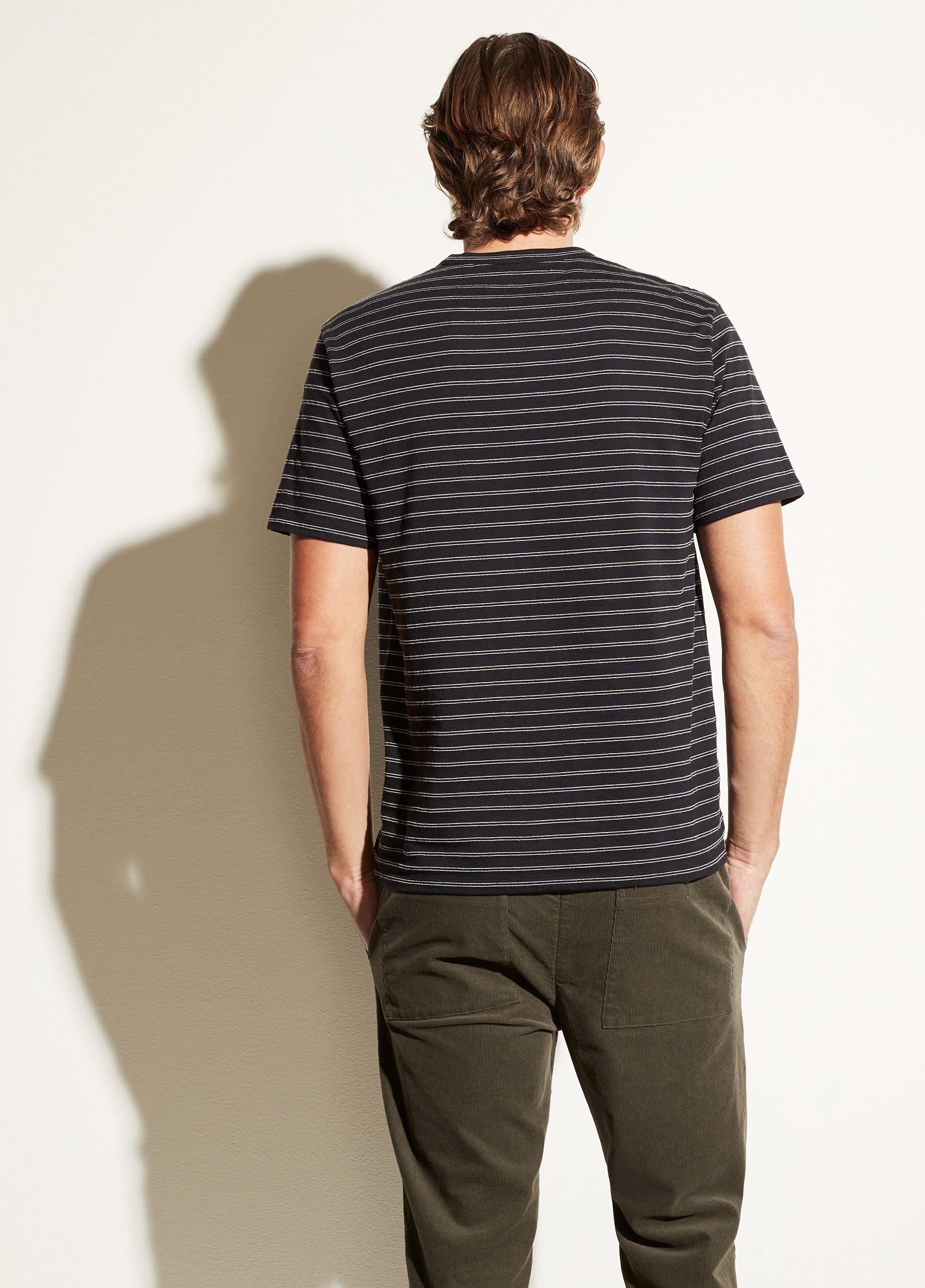 Jacquard Stripe Short Sleeve Crew image number 3
