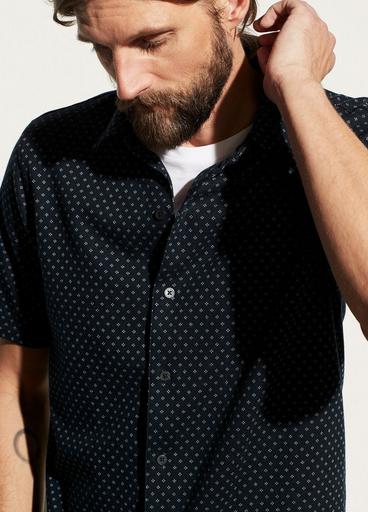 Jacquard Short Sleeve Button Down image number 1