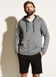 Stripe Beach Terry Hooded Henley image number 1