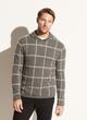 Plush Cashmere Plaid Pullover Hoodie image number 1