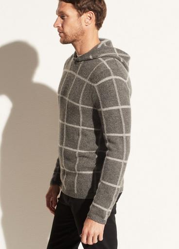 Plush Cashmere Plaid Pullover Hoodie image number 2