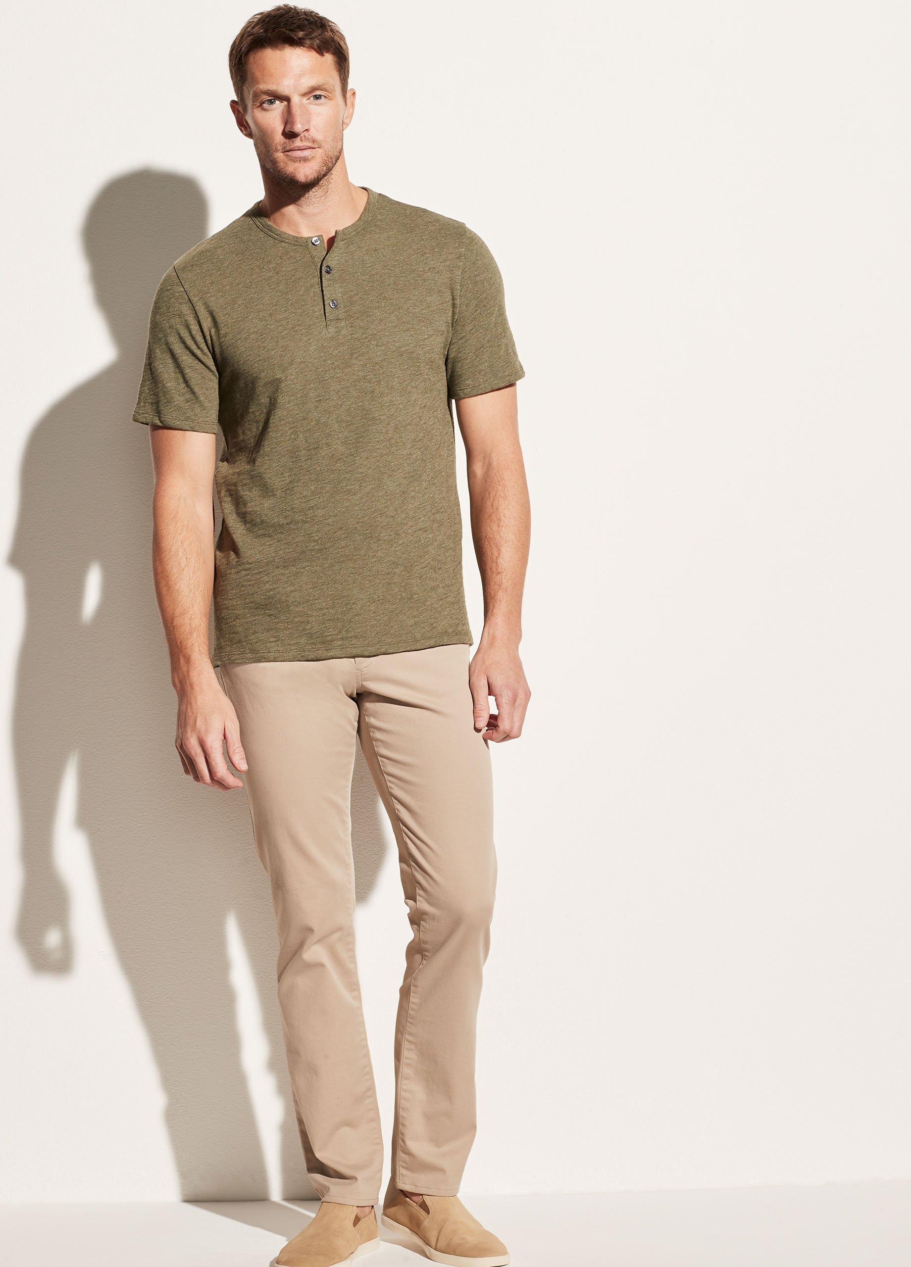 Heather Short Sleeve Henley image number 3