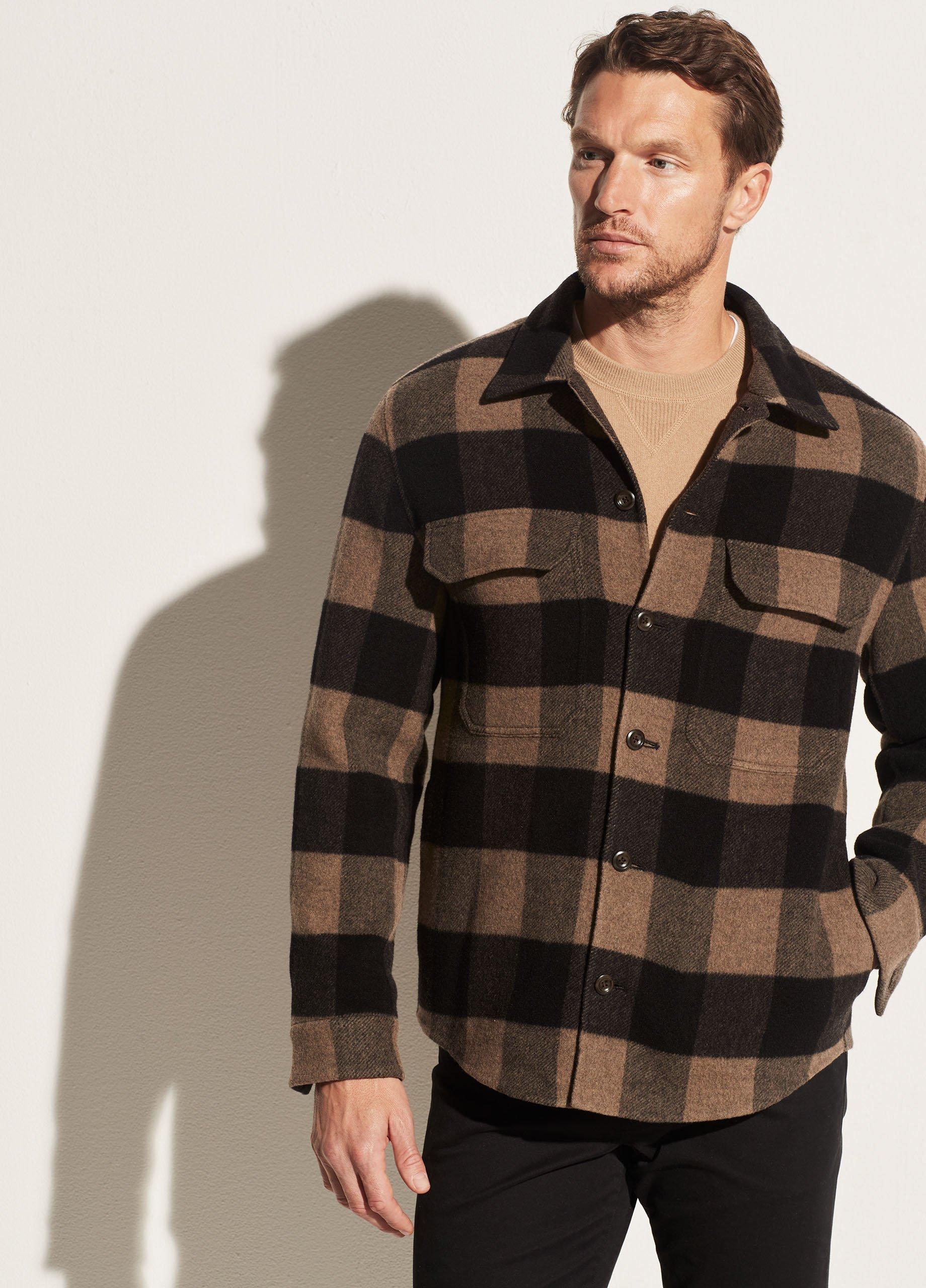 Check Plaid Overshirt in Vince Sold Out Products | Vince