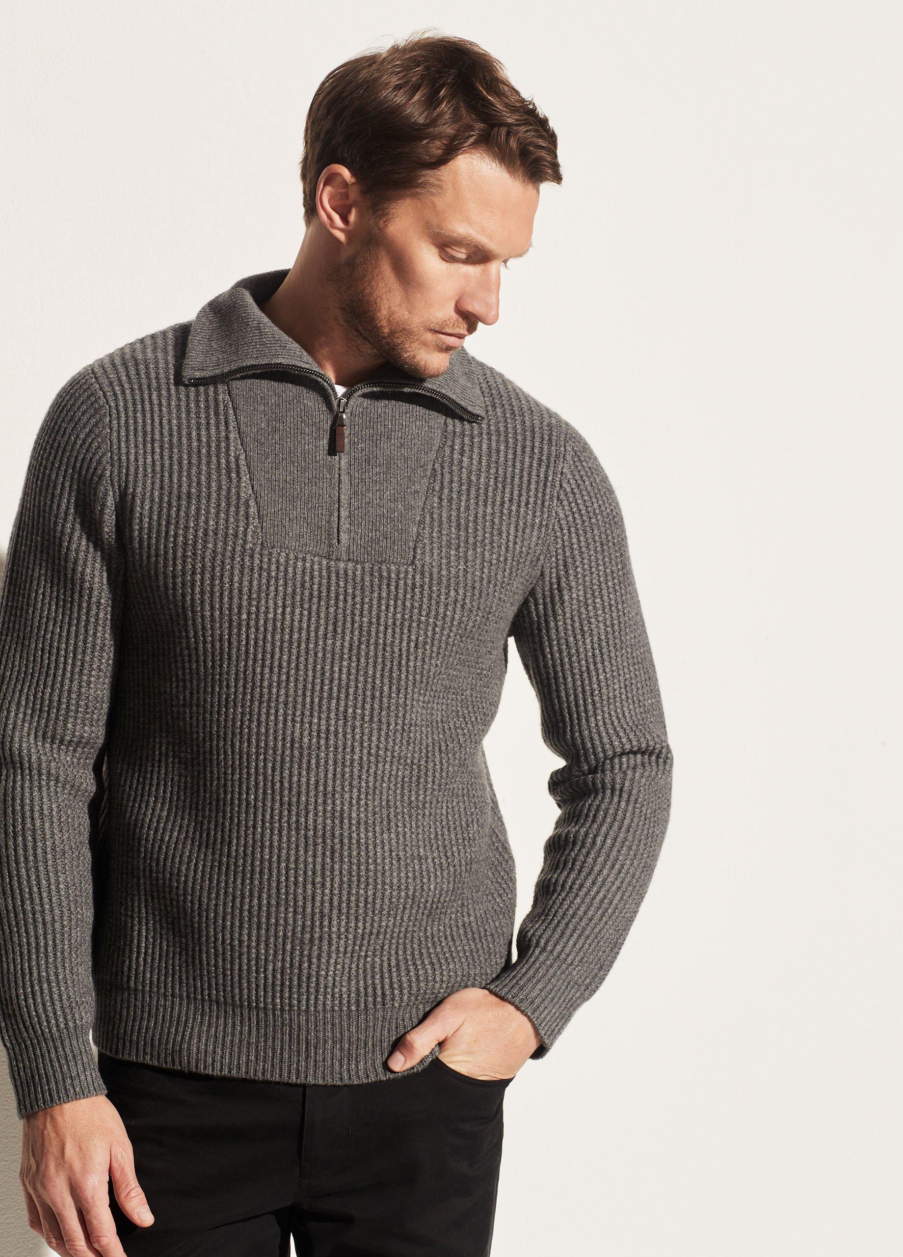 Textured Rib Quarter Zip